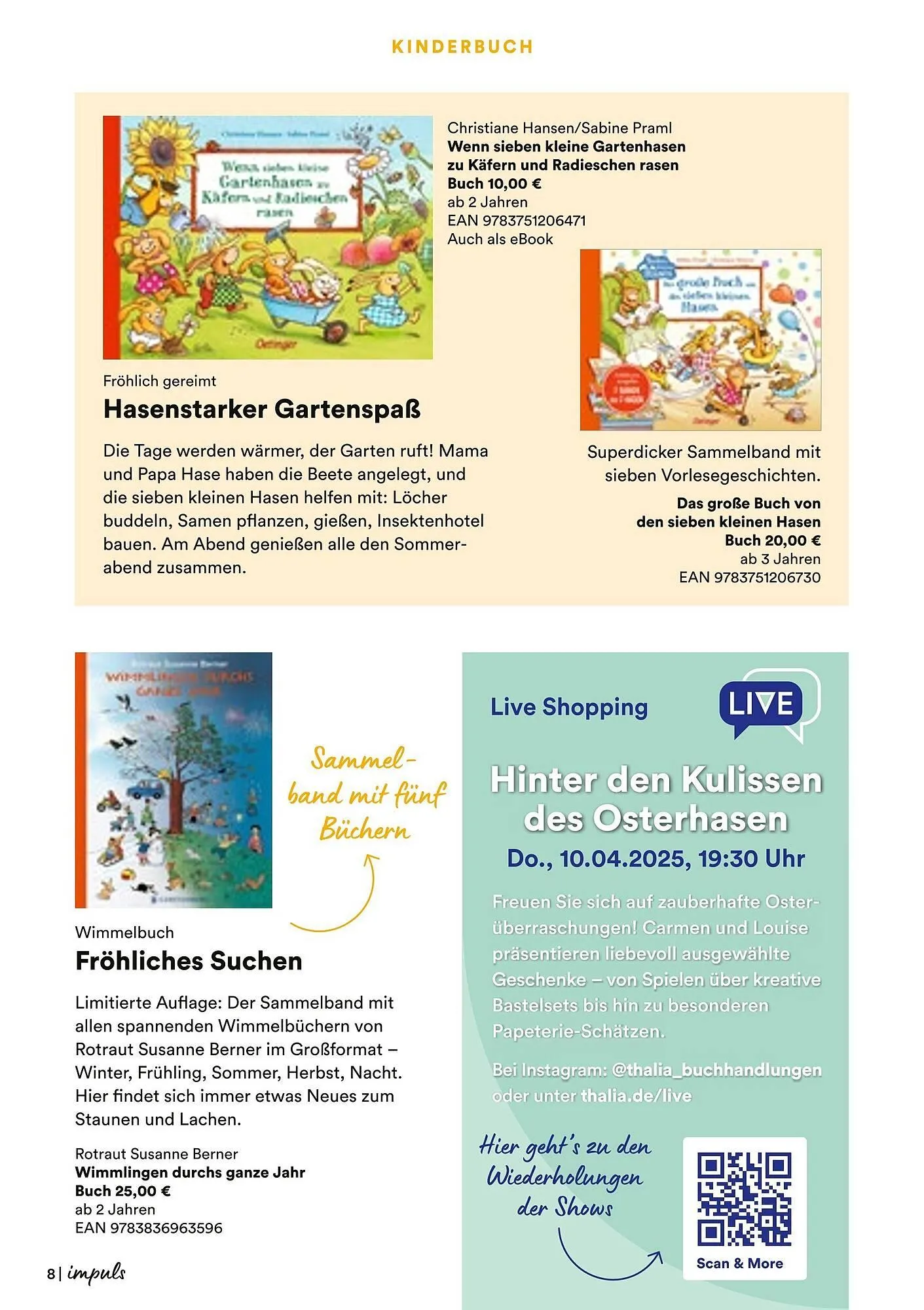 Thalia Prospekt von 7. April bis 19. April 2025 - Prospekt seite 8