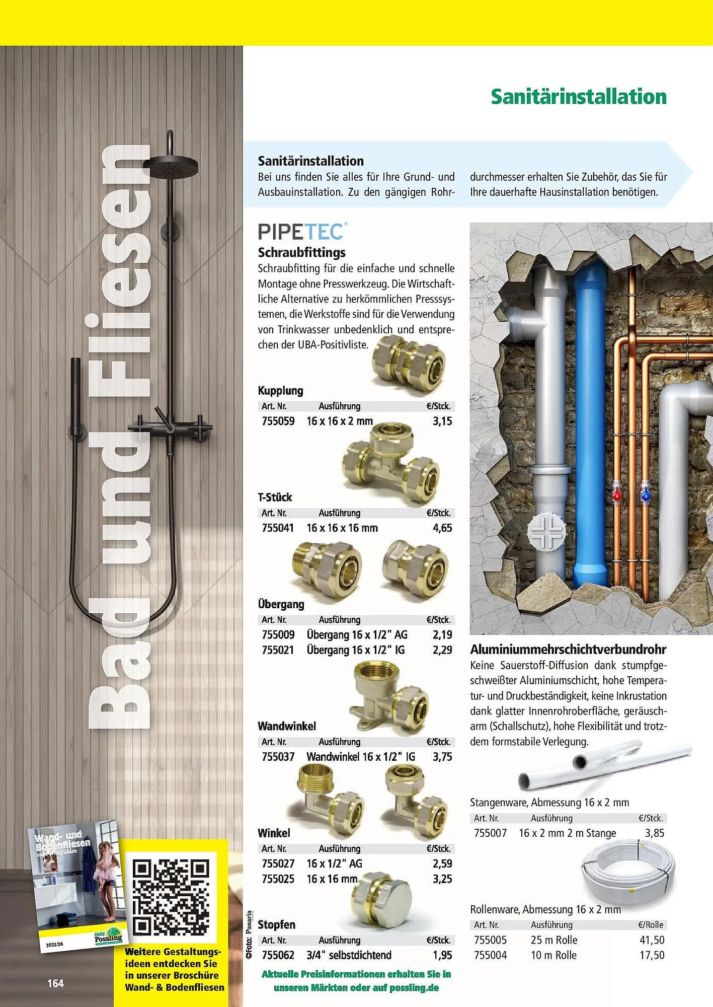 Holz Possling Prospekt von 31. März bis 30. Juni 2025 - Prospekt seite 164