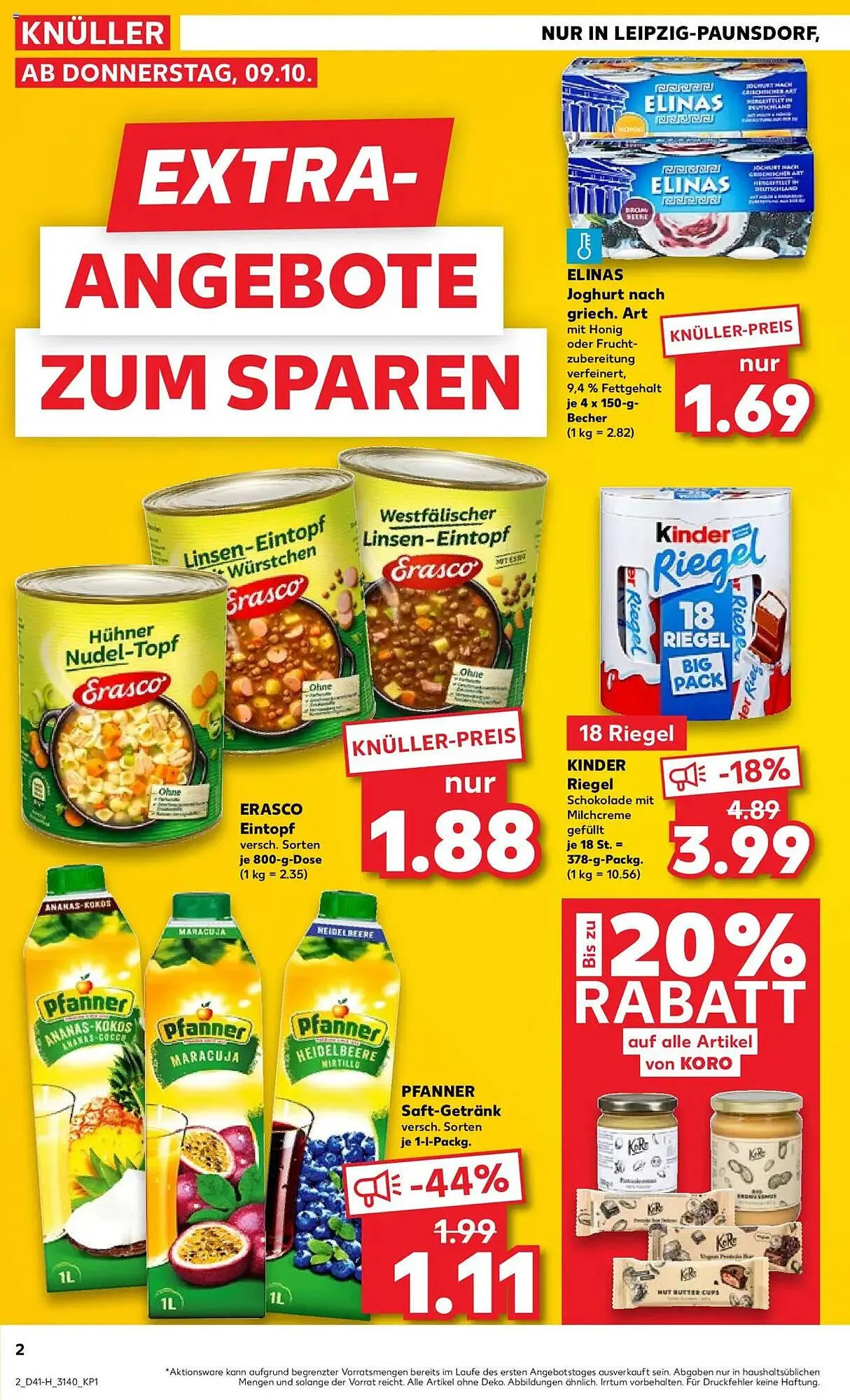 Kaufland Prospekt von 9. Oktober bis 15. Oktober 2025 - Prospekt seite 2