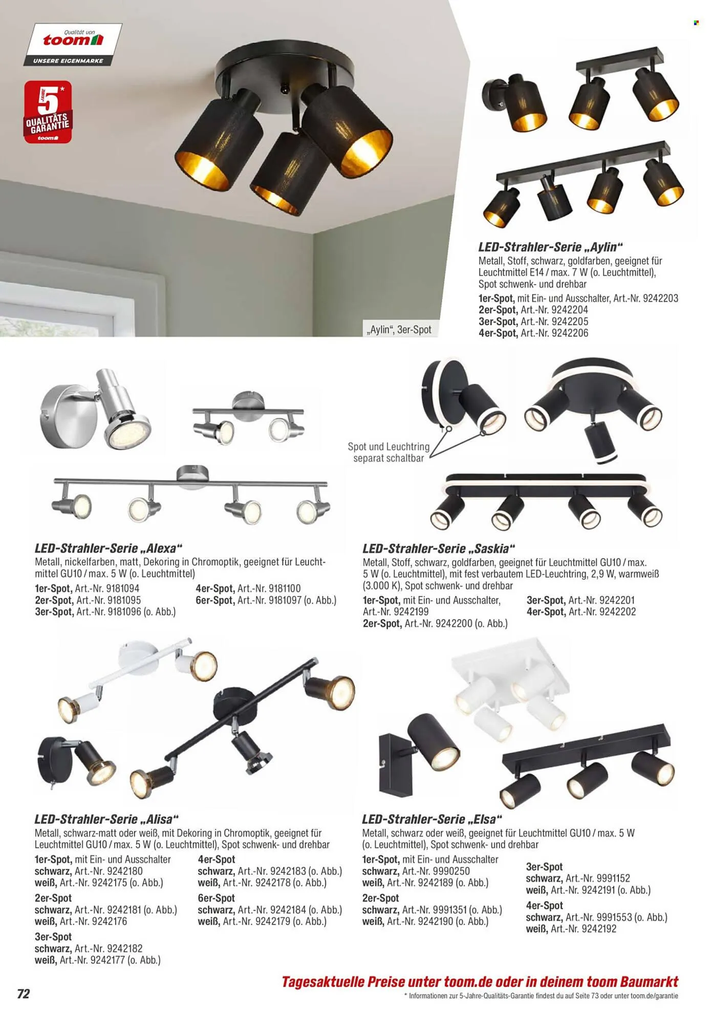 Toom Baumarkt Prospekt von 14. Februar bis 30. April 2026 - Prospekt seite 72