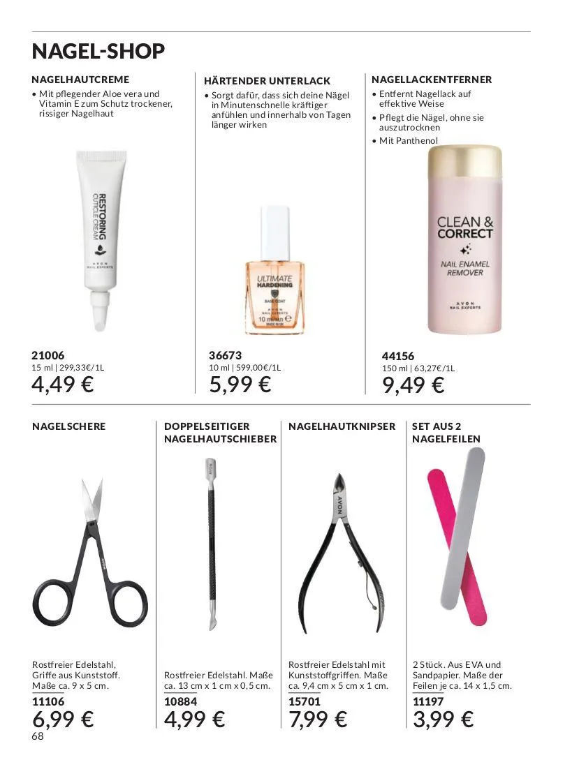Avon Aktueller Prospekt von 19. März bis 2. April 2025 - Prospekt seite 68