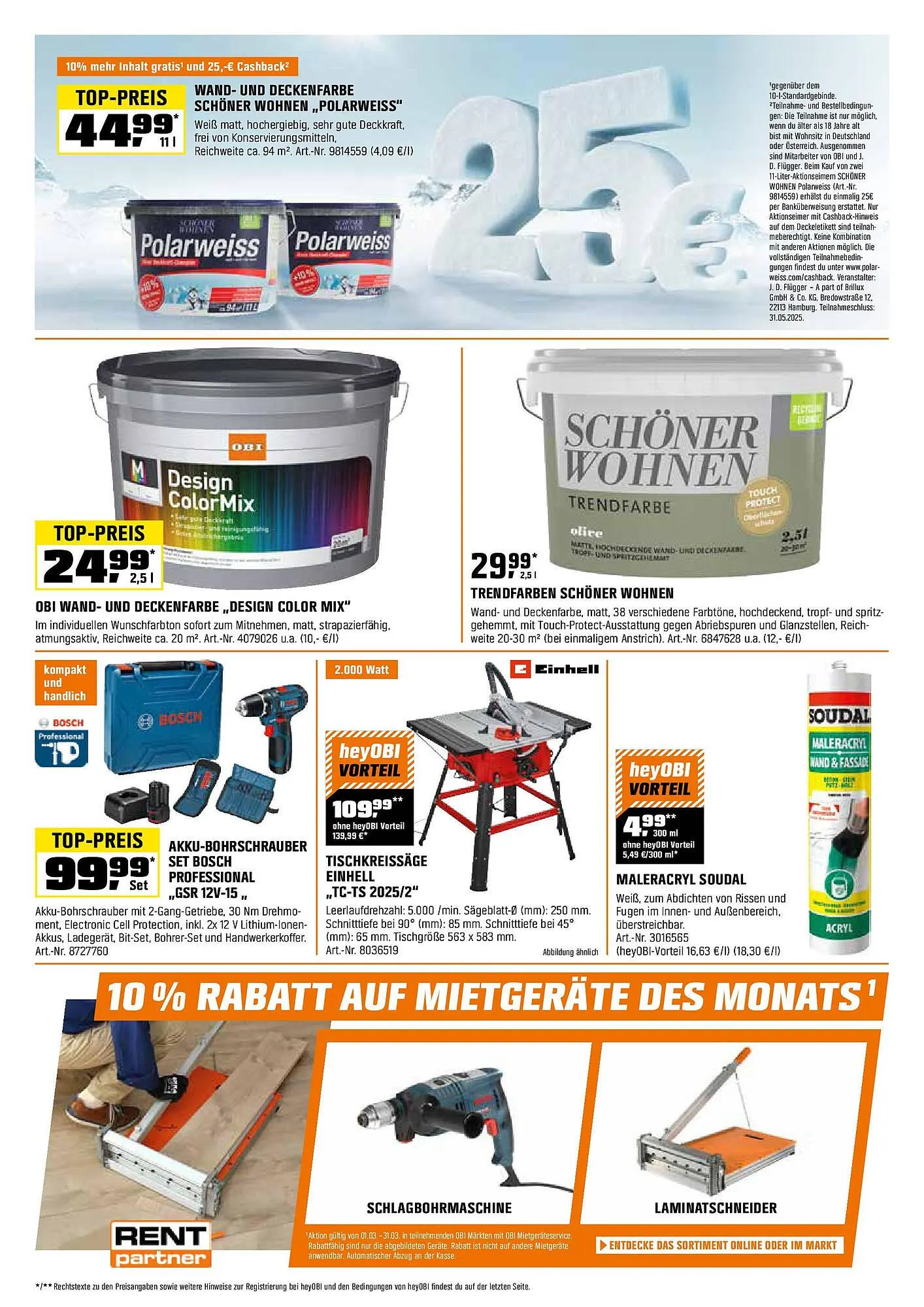 OBI Prospekt von 14. März bis 31. März 2025 - Prospekt seite 18