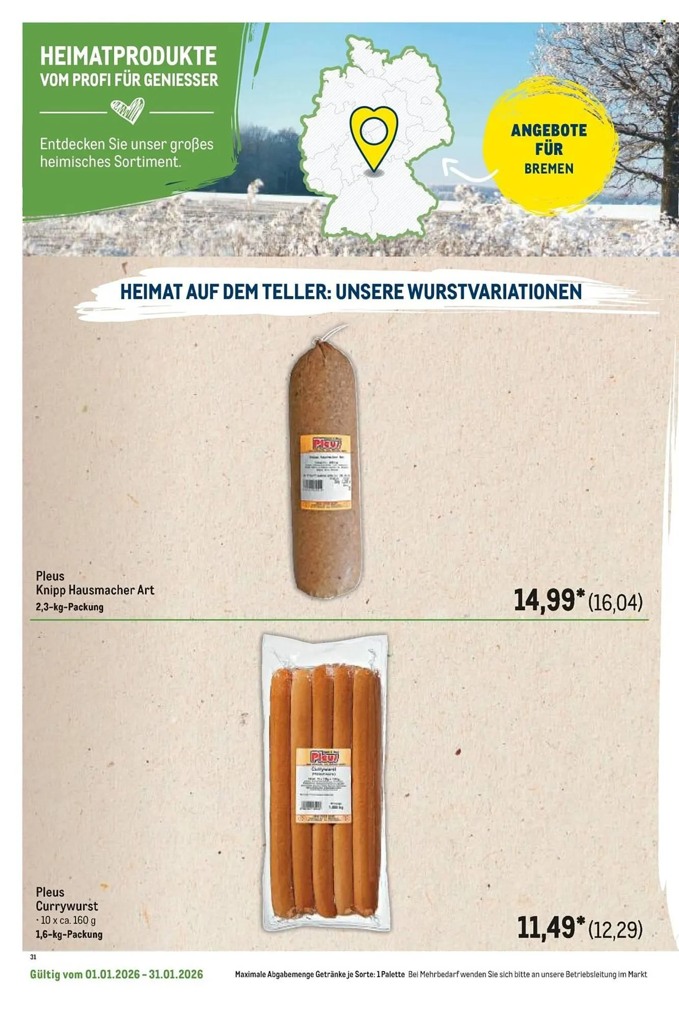 METRO Prospekt von 1. Januar bis 31. Januar 2026 - Prospekt seite 38