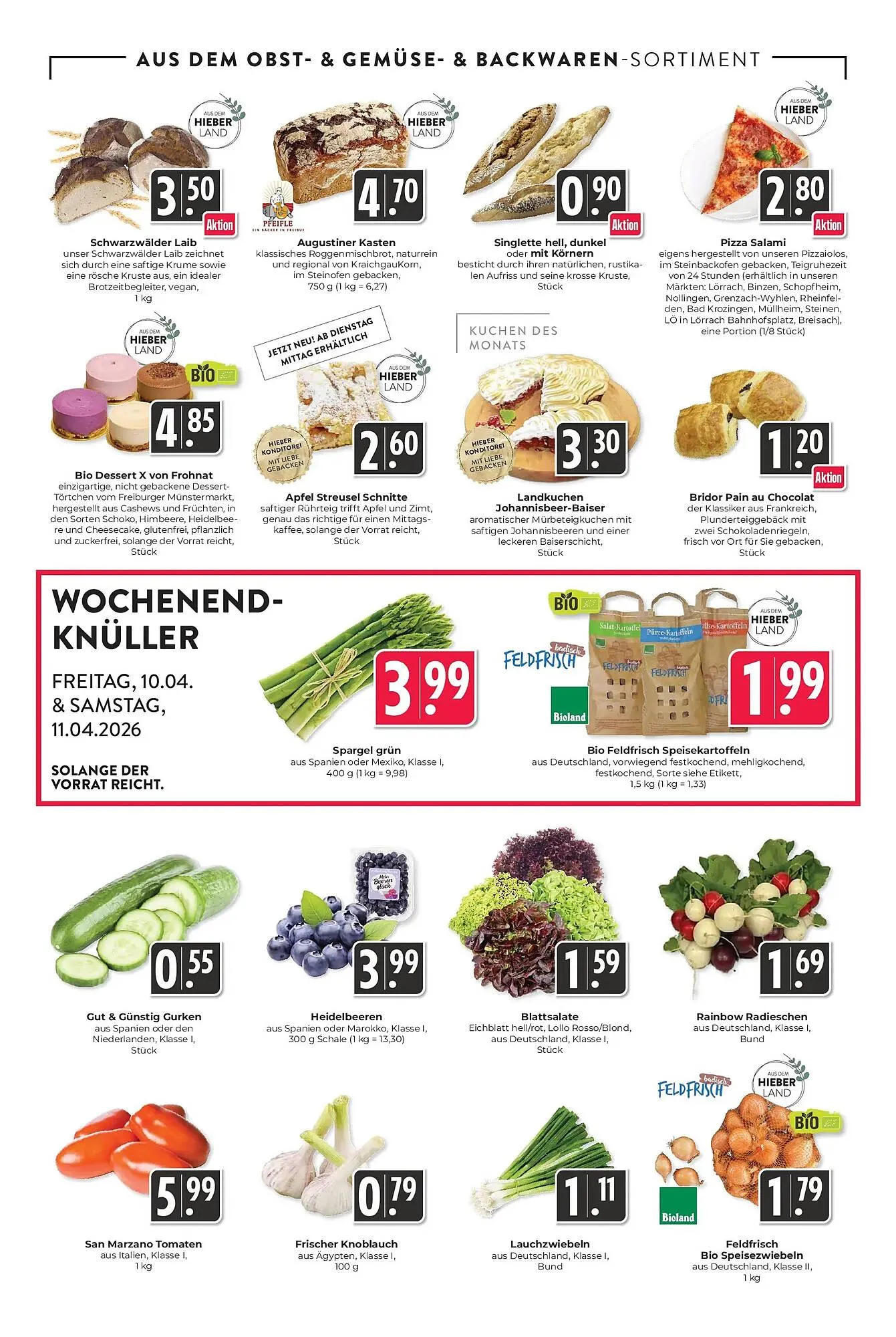 Hieber's Frische Center Prospekt von 5. April bis 11. April 2026 - Prospekt seite 8