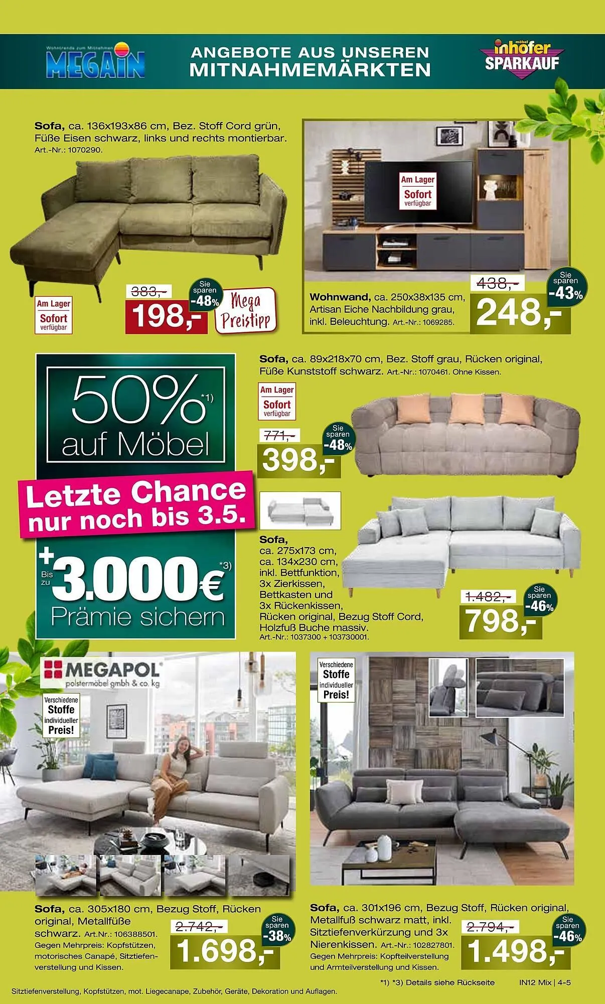 Möbel Inhofer Prospekt von 26. April bis 3. Mai 2025 - Prospekt seite 5