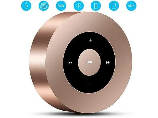 XUIGORT Tragbarer Bluetooth Audio, Lautsprecher, Gold
