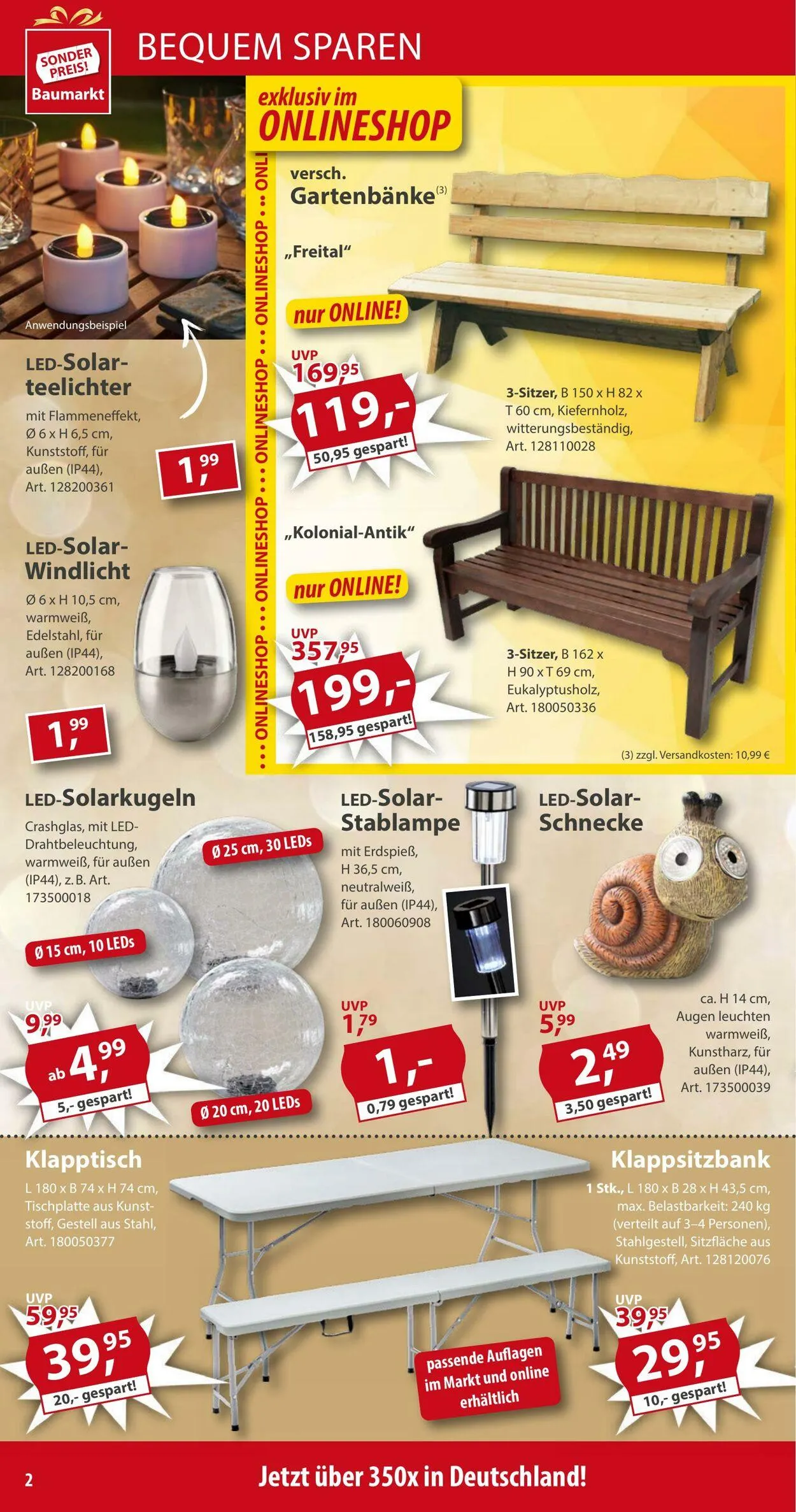 Sonderpreis Baumarkt Aktueller Prospekt von 26. April bis 10. Mai 2025 - Prospekt seite 2