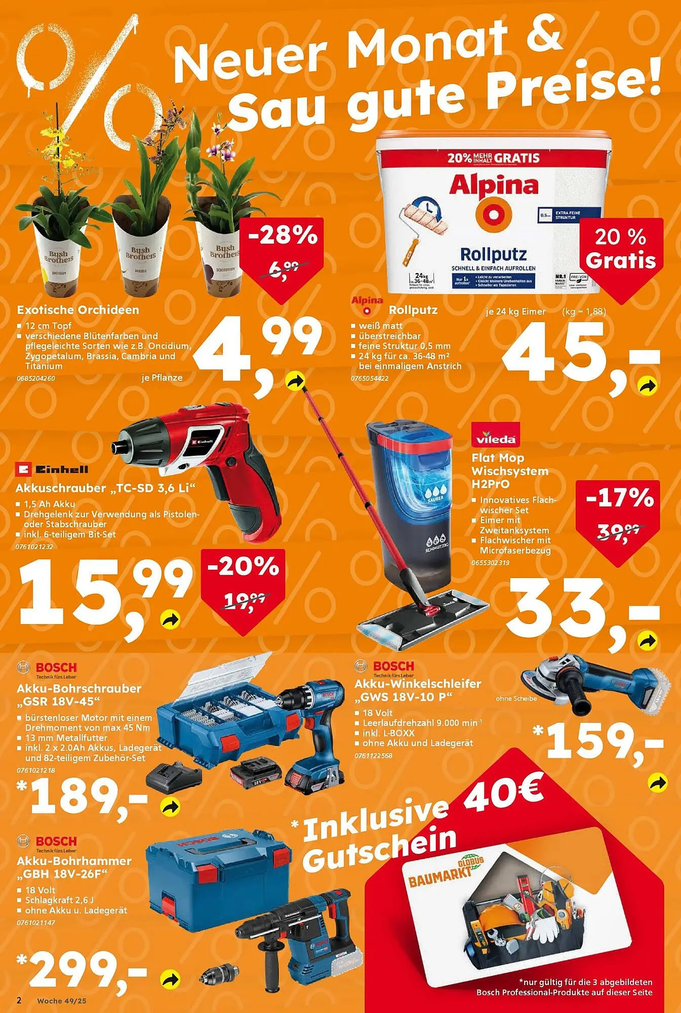 Globus Baumarkt Prospekt von 30. November bis 6. Dezember 2025 - Prospekt seite 2