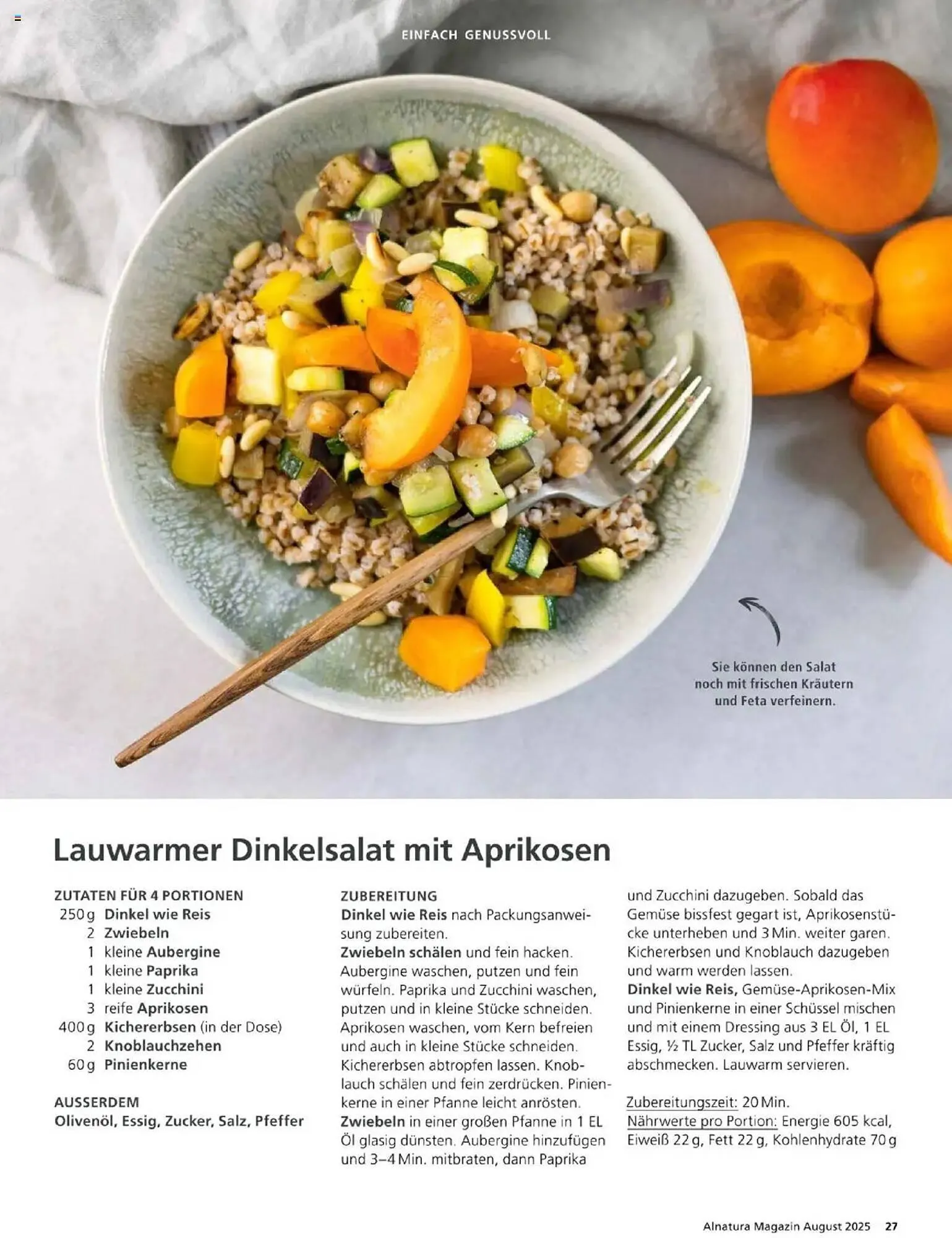 Alnatura Prospekt von 1. August bis 31. August 2025 - Prospekt seite 27