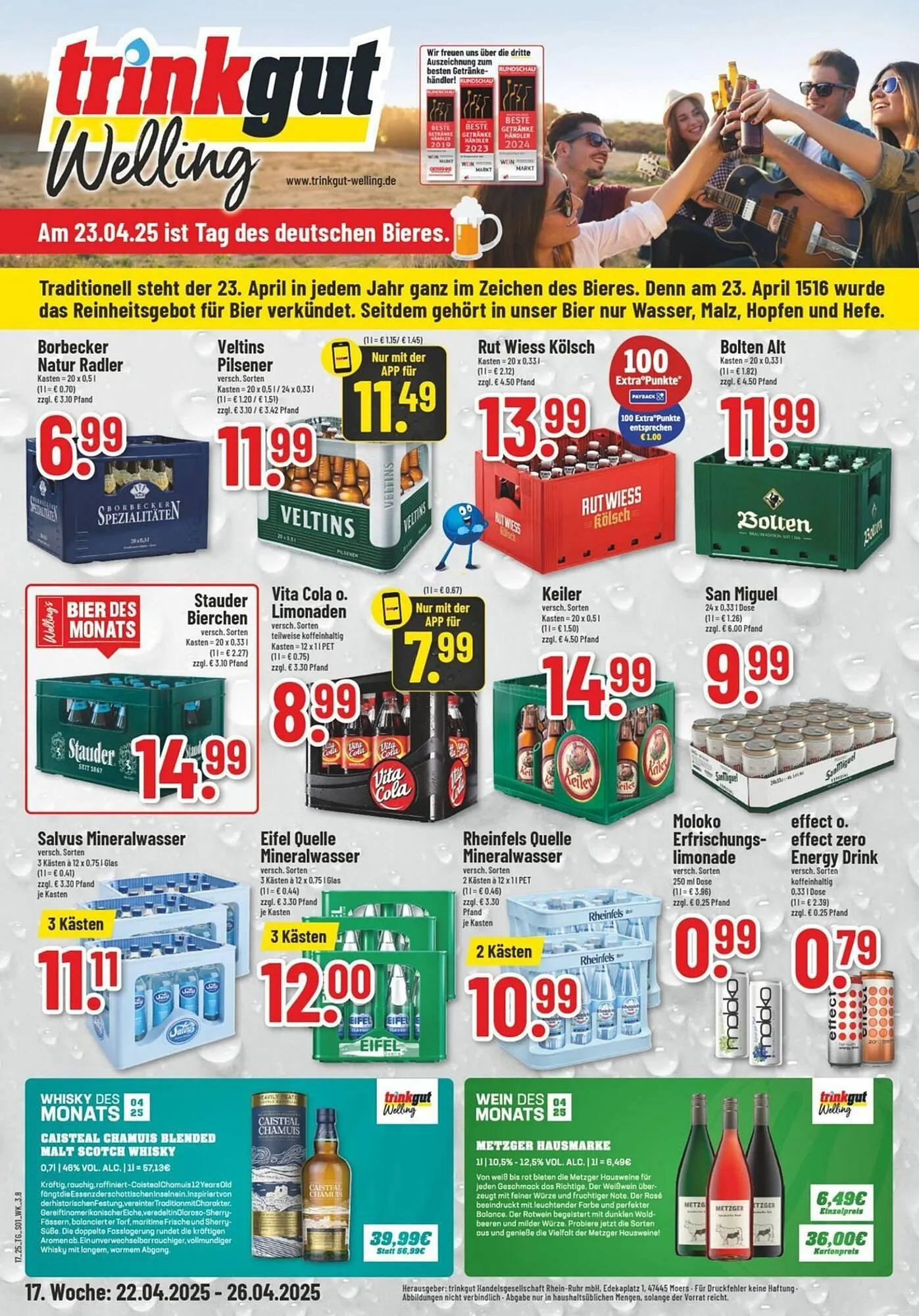 trinkgut Prospekt von 24. April bis 26. April 2025 - Prospekt seite 1