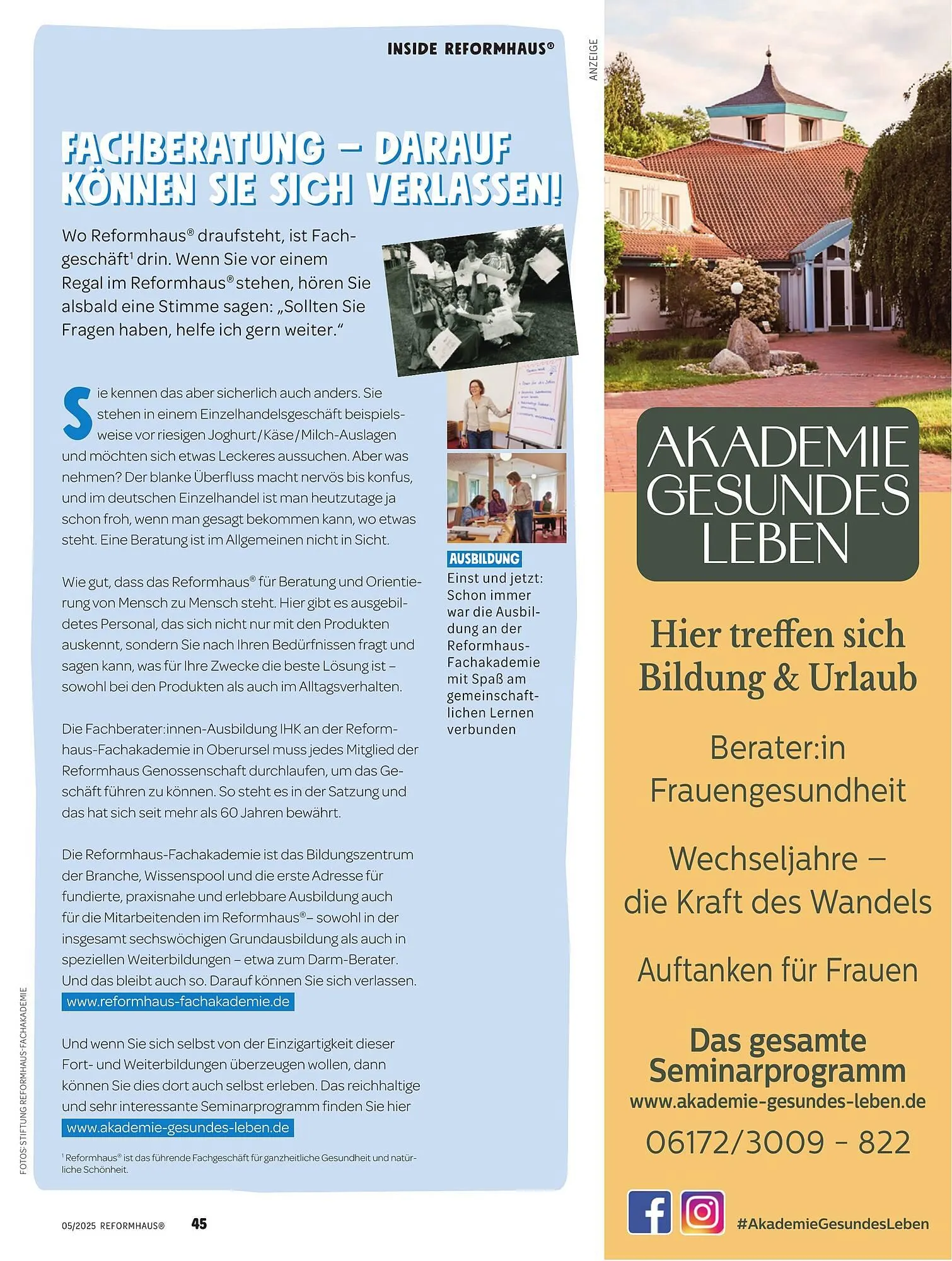 Reformhaus Prospekt von 1. Mai bis 31. Mai 2025 - Prospekt seite 45