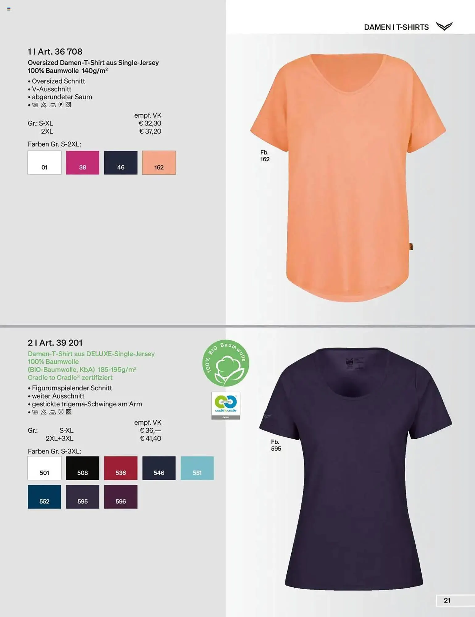 Trigema Prospekt von 17. Februar bis 17. August 2025 - Prospekt seite 21