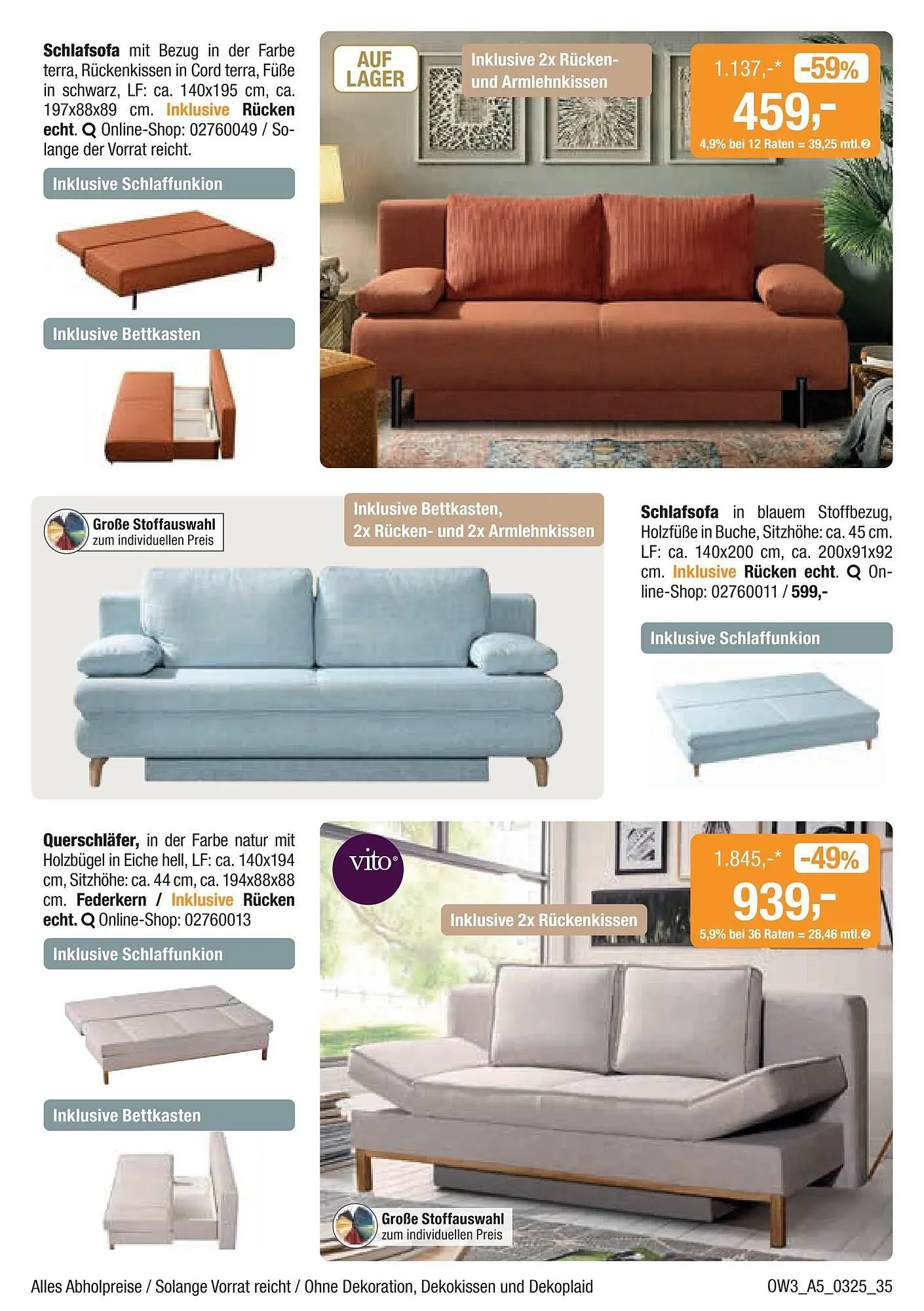 Opti Wohnwelt Prospekt von 27. Februar bis 23. März 2025 - Prospekt seite 35