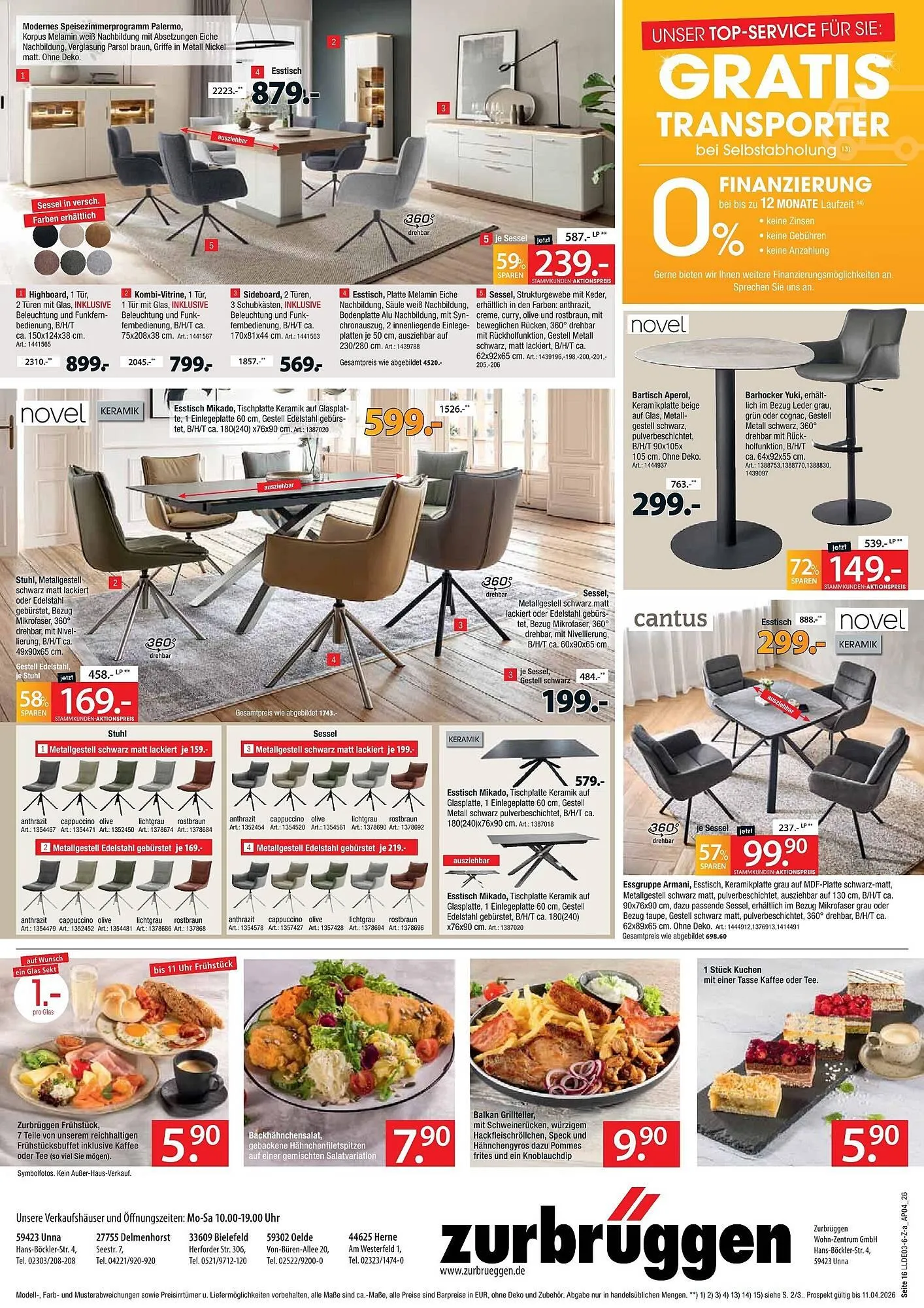 Zurbrüggen Prospekt von 28. März bis 11. April 2026 - Prospekt seite 20