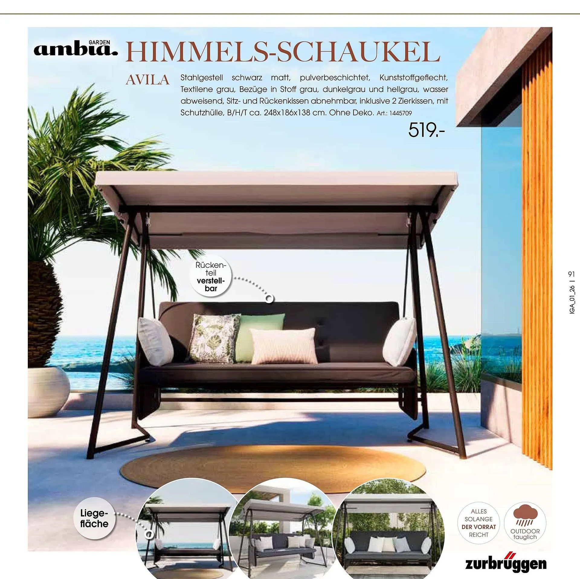 Zurbrüggen Prospekt von 17. März bis 31. August 2026 - Prospekt seite 91