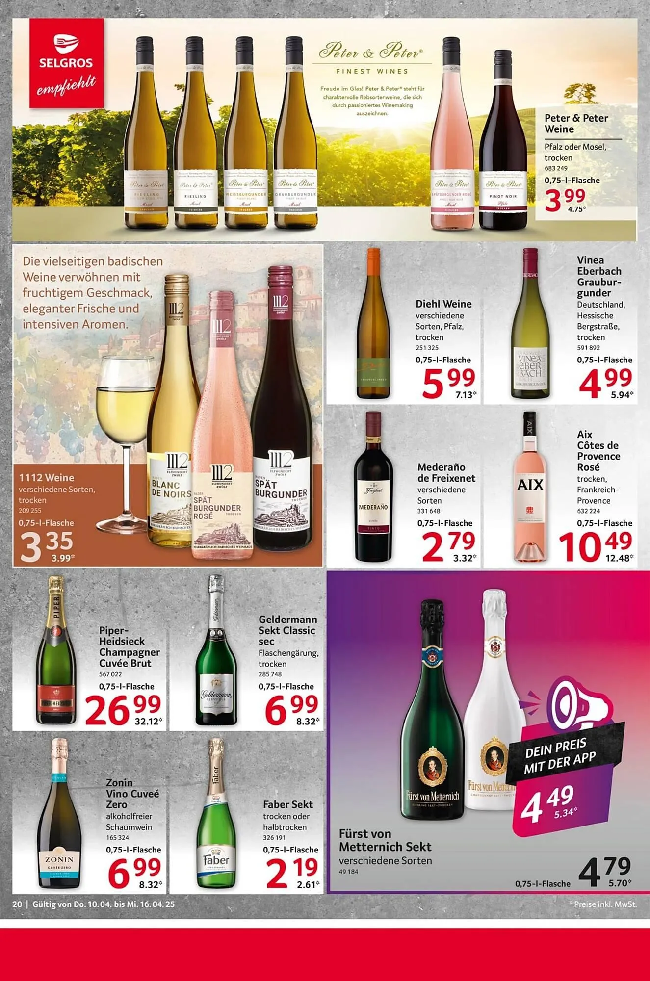 Selgros Prospekt von 10. April bis 17. April 2025 - Prospekt seite 20