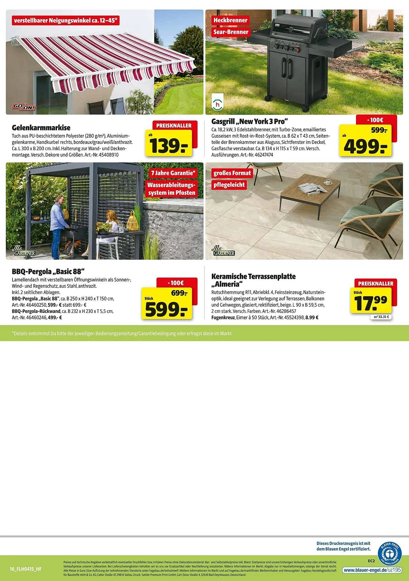 Hagebau Prospekt von 5. April bis 12. April 2025 - Prospekt seite 16