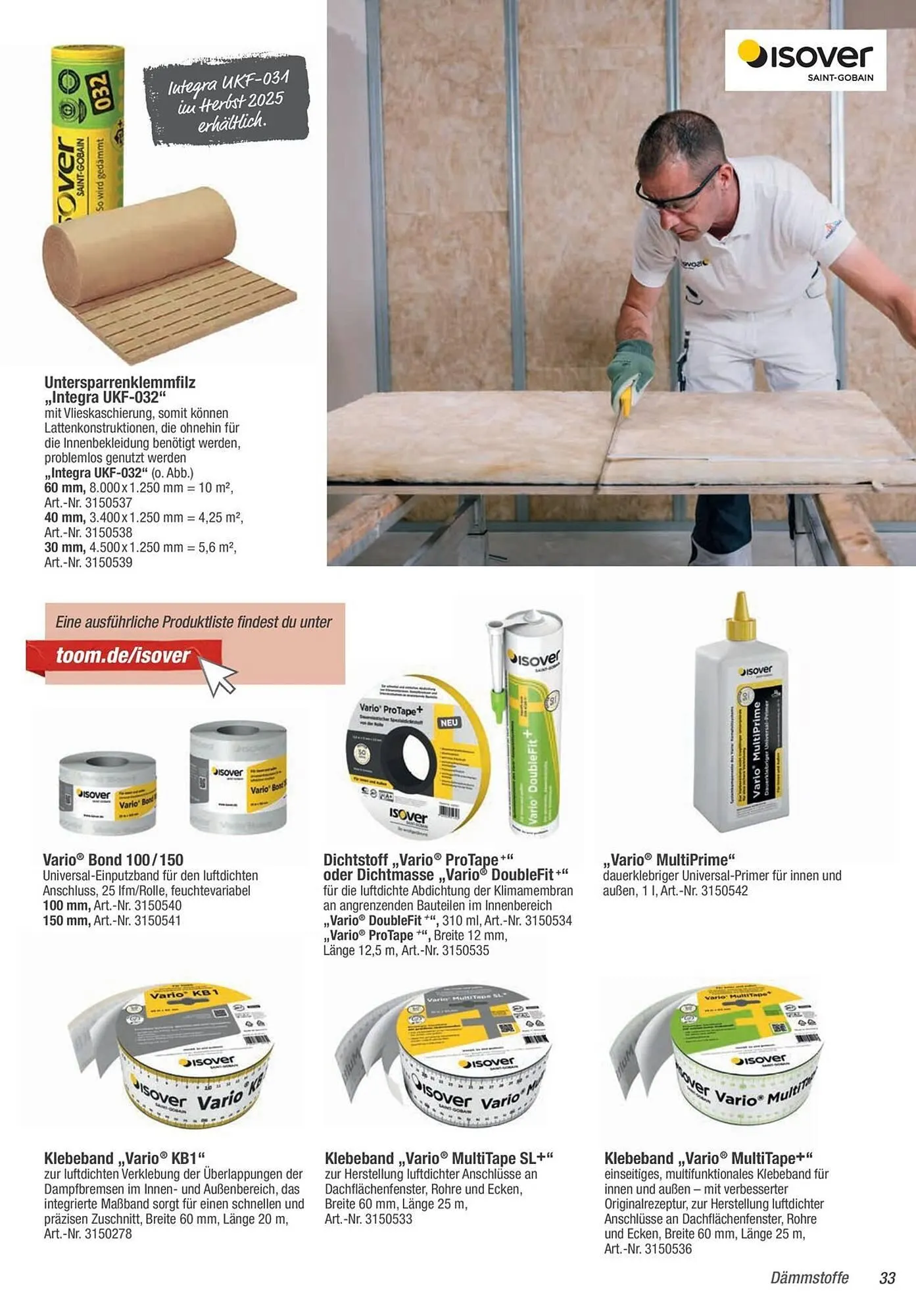 Toom Baumarkt Prospekt von 15. Oktober bis 31. Dezember 2025 - Prospekt seite 33