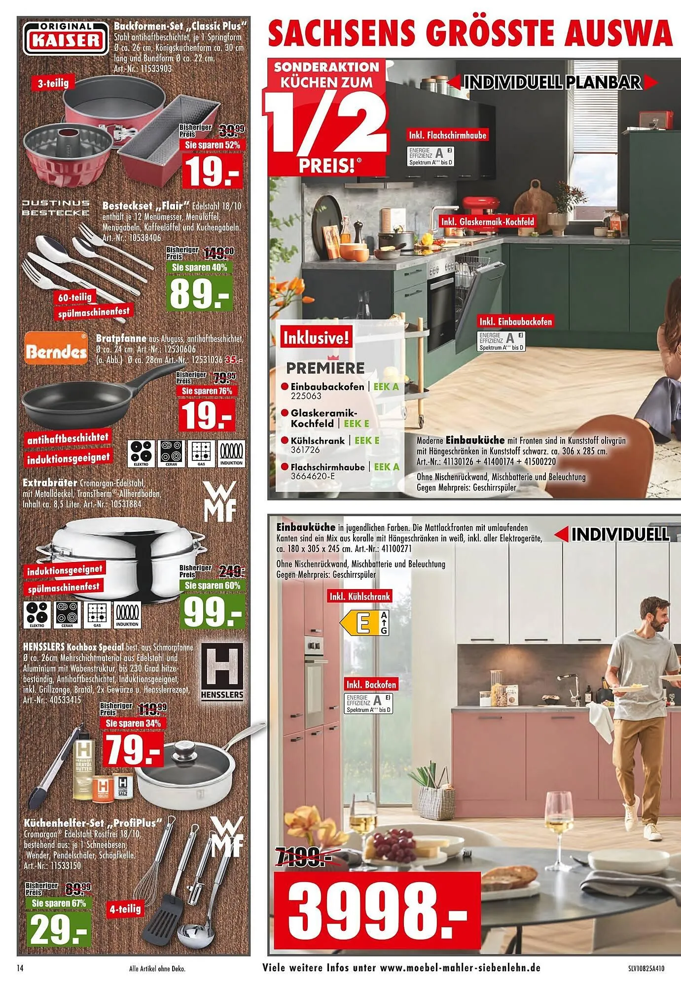 Möbel Mahler Katalog von 29. Oktober bis 4. November 2025 - Prospekt seite 14