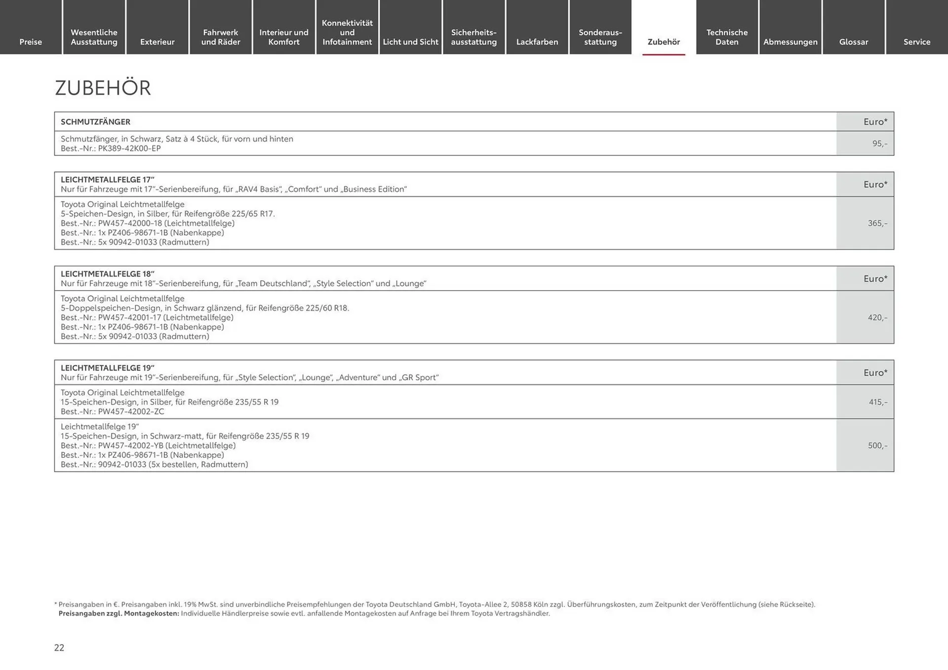 Toyota Prospekt von 1. Juli bis 1. Juli 2025 - Prospekt seite 22