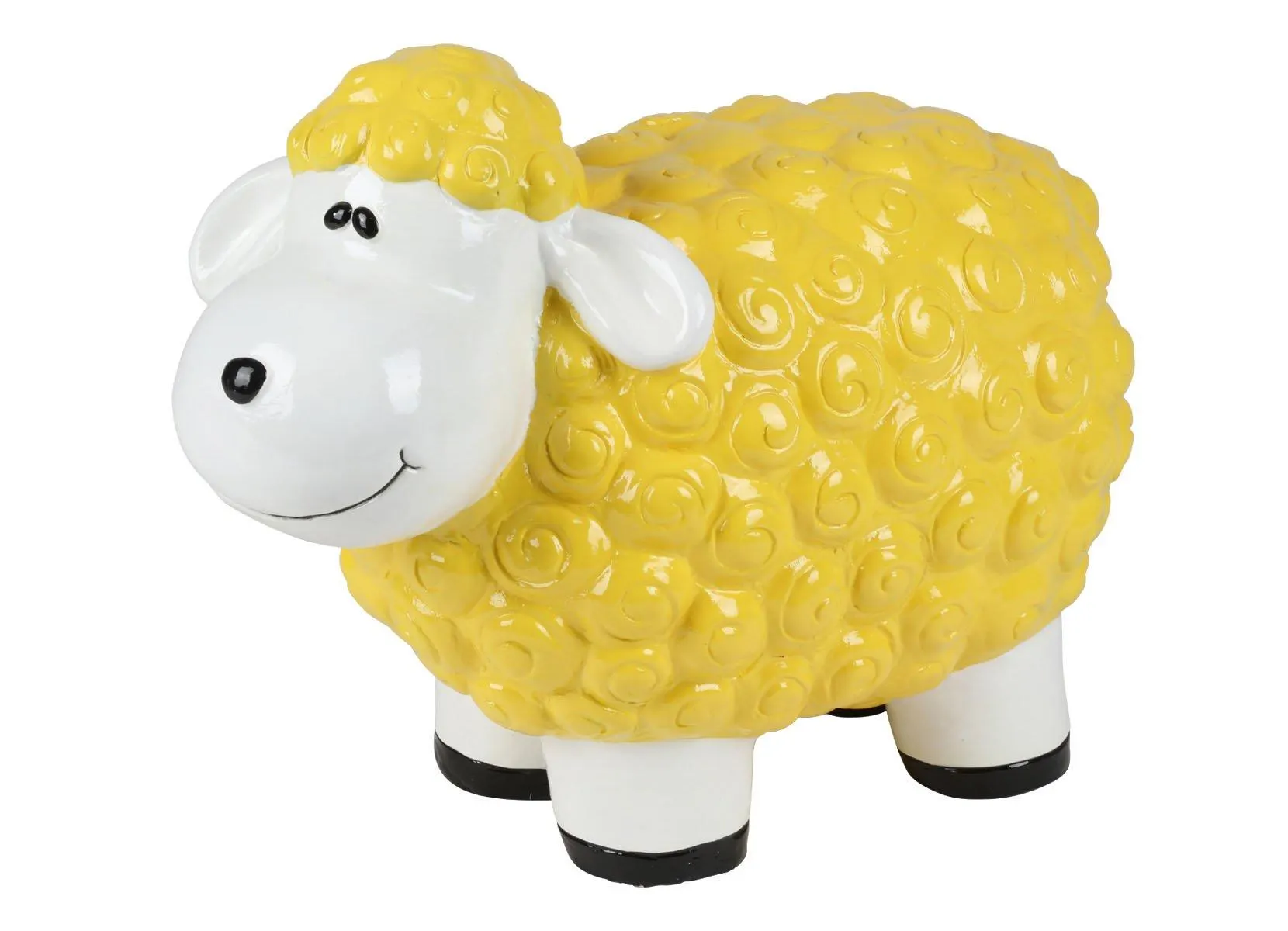 Gartenfigur Schaf Gelb