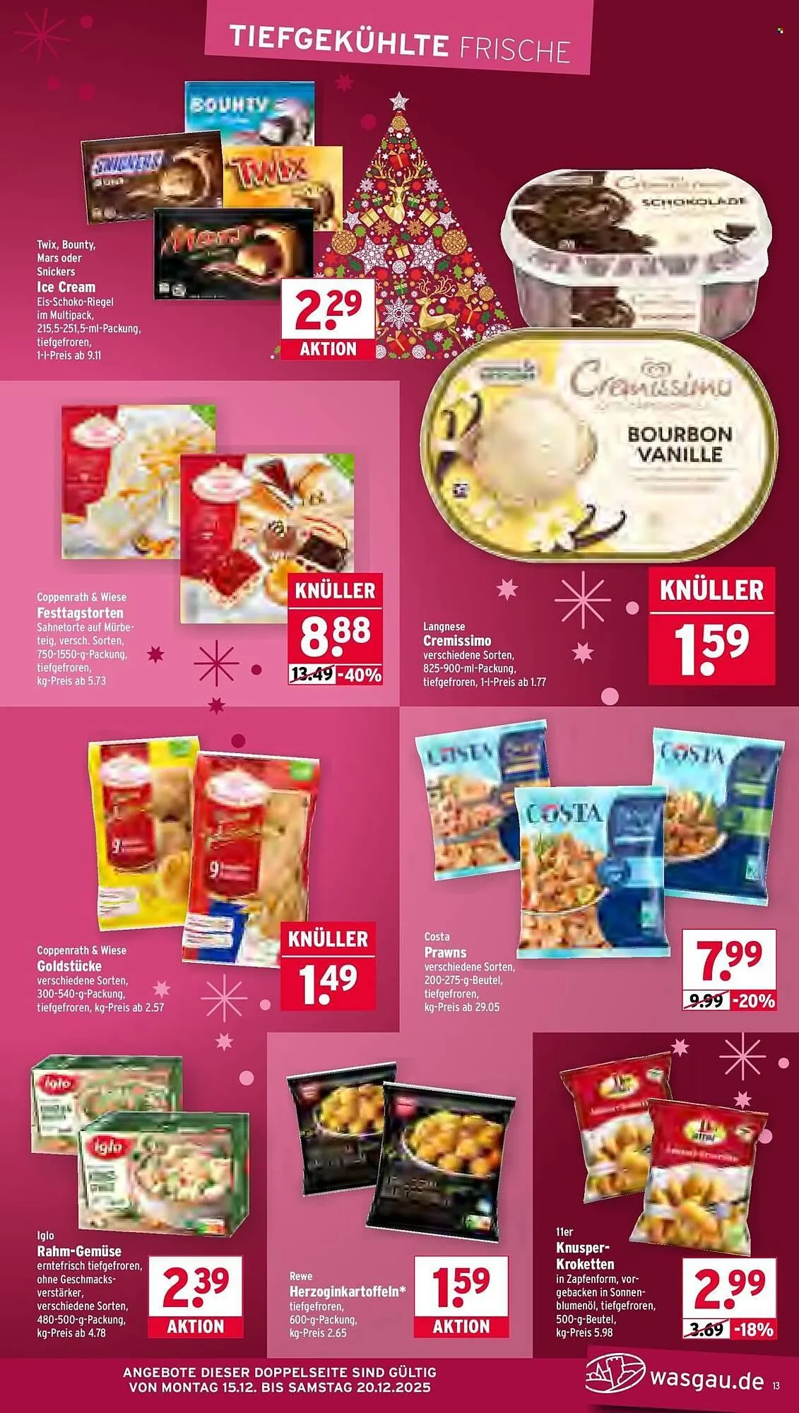 Wasgau Prospekt von 15. Dezember bis 20. Dezember 2025 - Prospekt seite 13