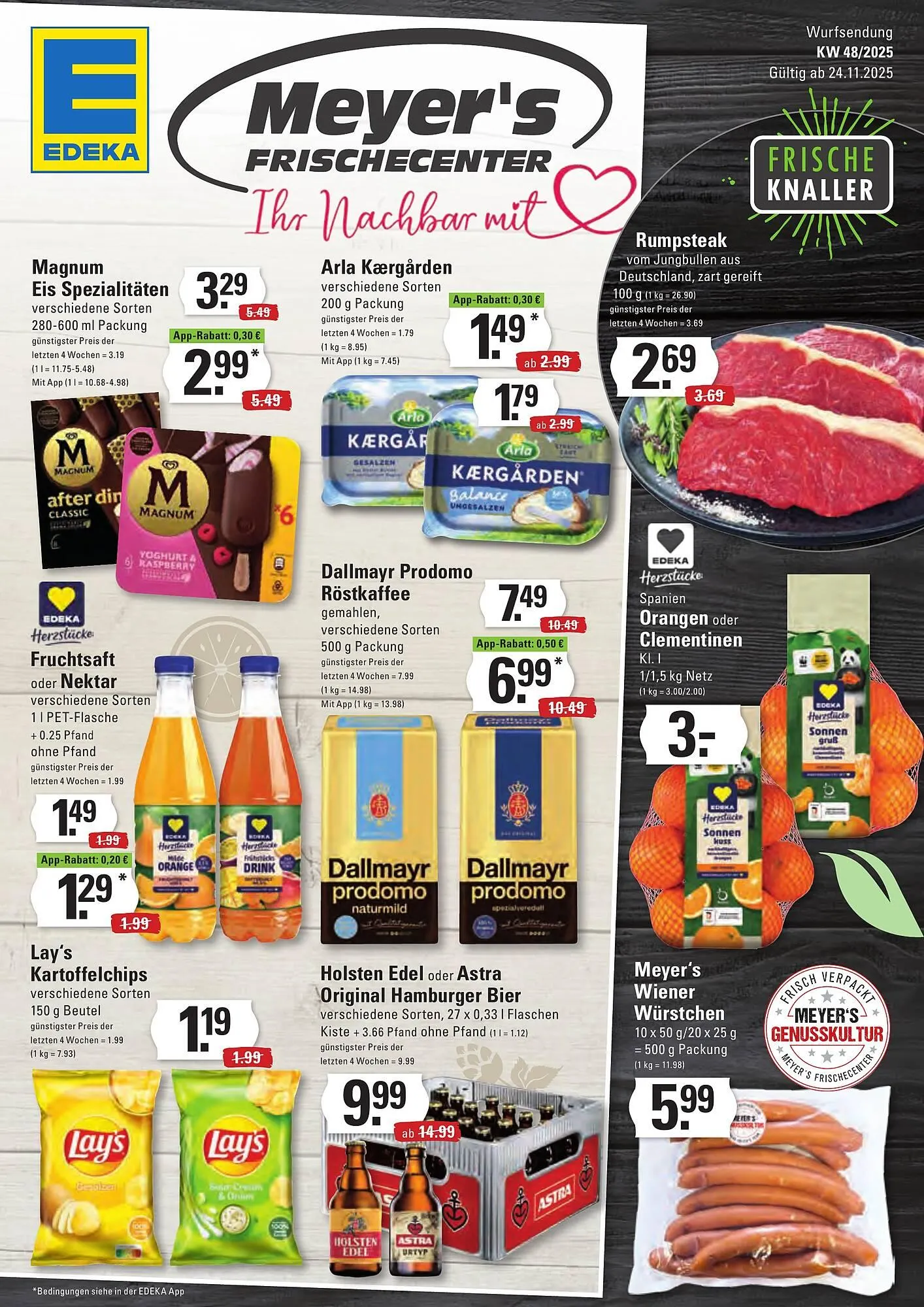 Meyer's Frischemarkt Prospekt von 24. November bis 29. November 2025 - Prospekt seite 1
