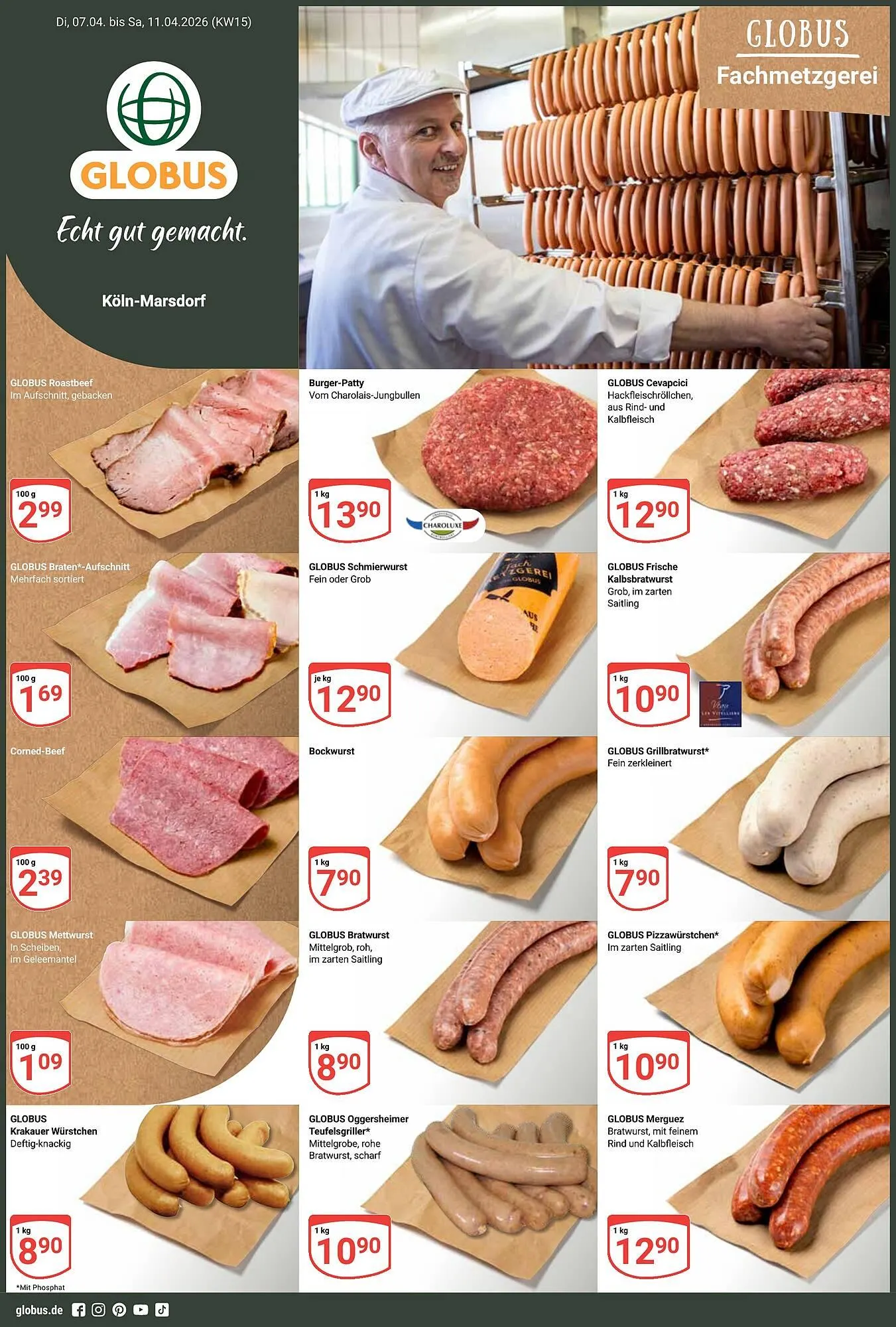 Globus Prospekt von 6. April bis 11. April 2026 - Prospekt seite 1