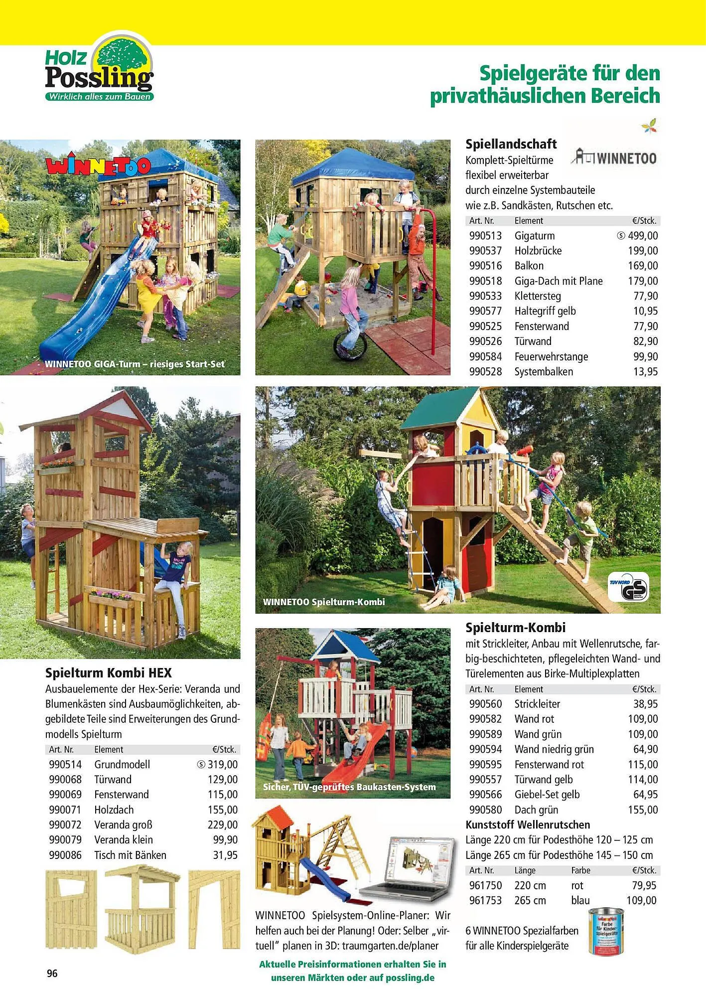 Holz Possling Prospekt von 31. März bis 30. Juni 2025 - Prospekt seite 96