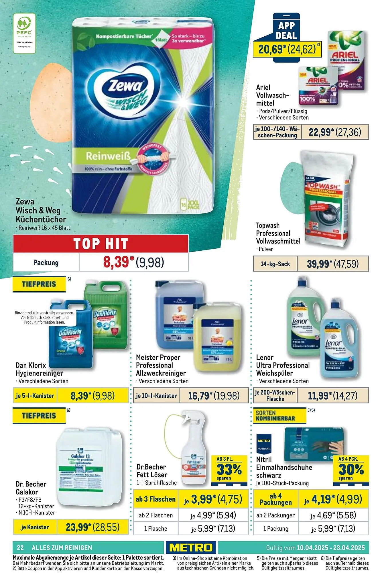 METRO Prospekt von 10. April bis 23. April 2025 - Prospekt seite 22