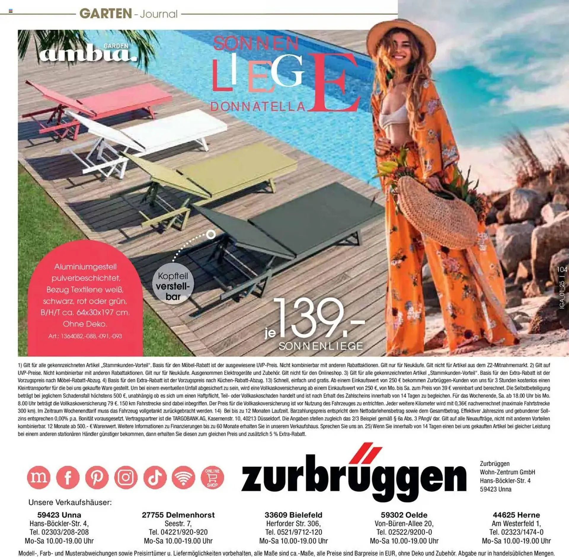 Zurbrüggen Prospekt von 18. Februar bis 31. August 2025 - Prospekt seite 104