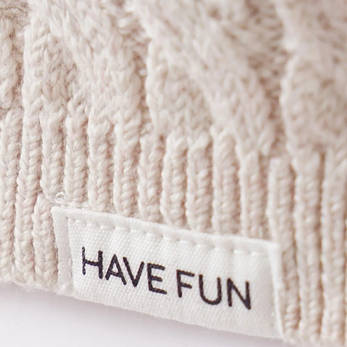 Baby Strickpullover mit Zopfmuster