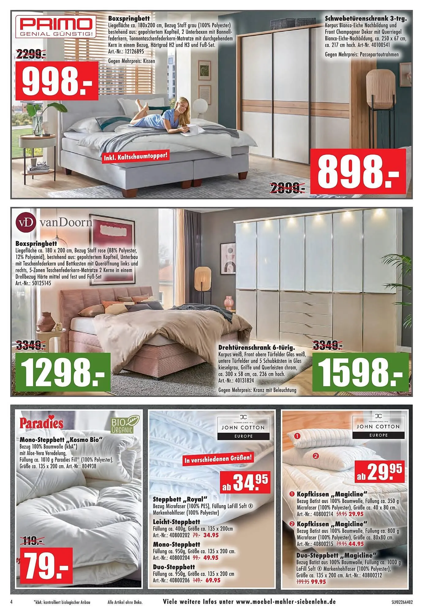Möbel Mahler Katalog von 4. Februar bis 3. März 2026 - Prospekt seite 4