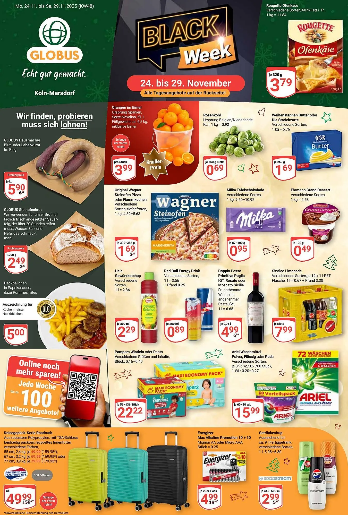Globus Prospekt von 24. November bis 29. November 2025 - Prospekt seite 1