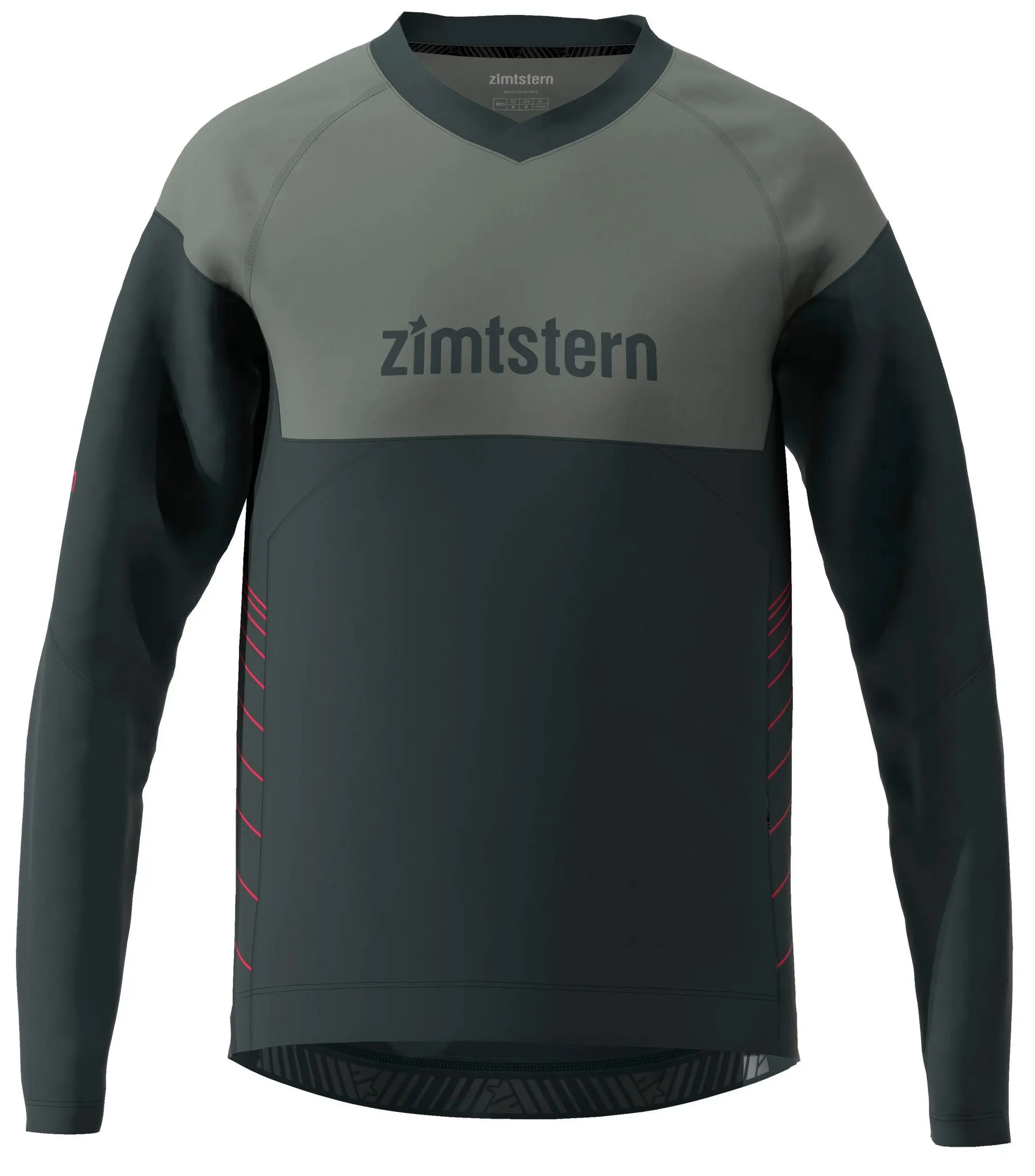 Zimtstern Bulletz Shirt LS Men Pirate Black/Jester Red