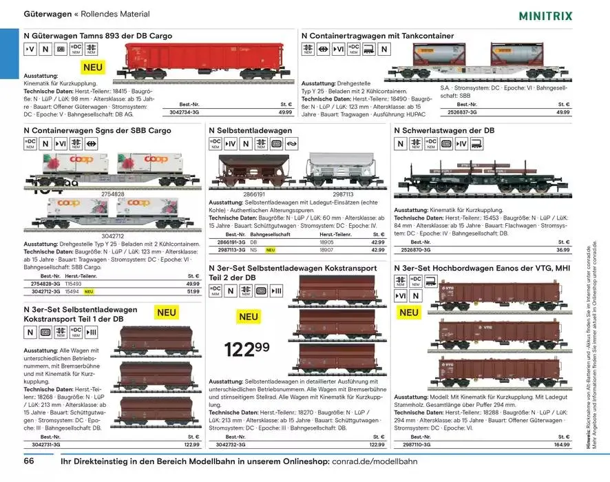 Modellbahn Katalog von 29. Oktober bis 31. Dezember 2025 - Prospekt seite 68