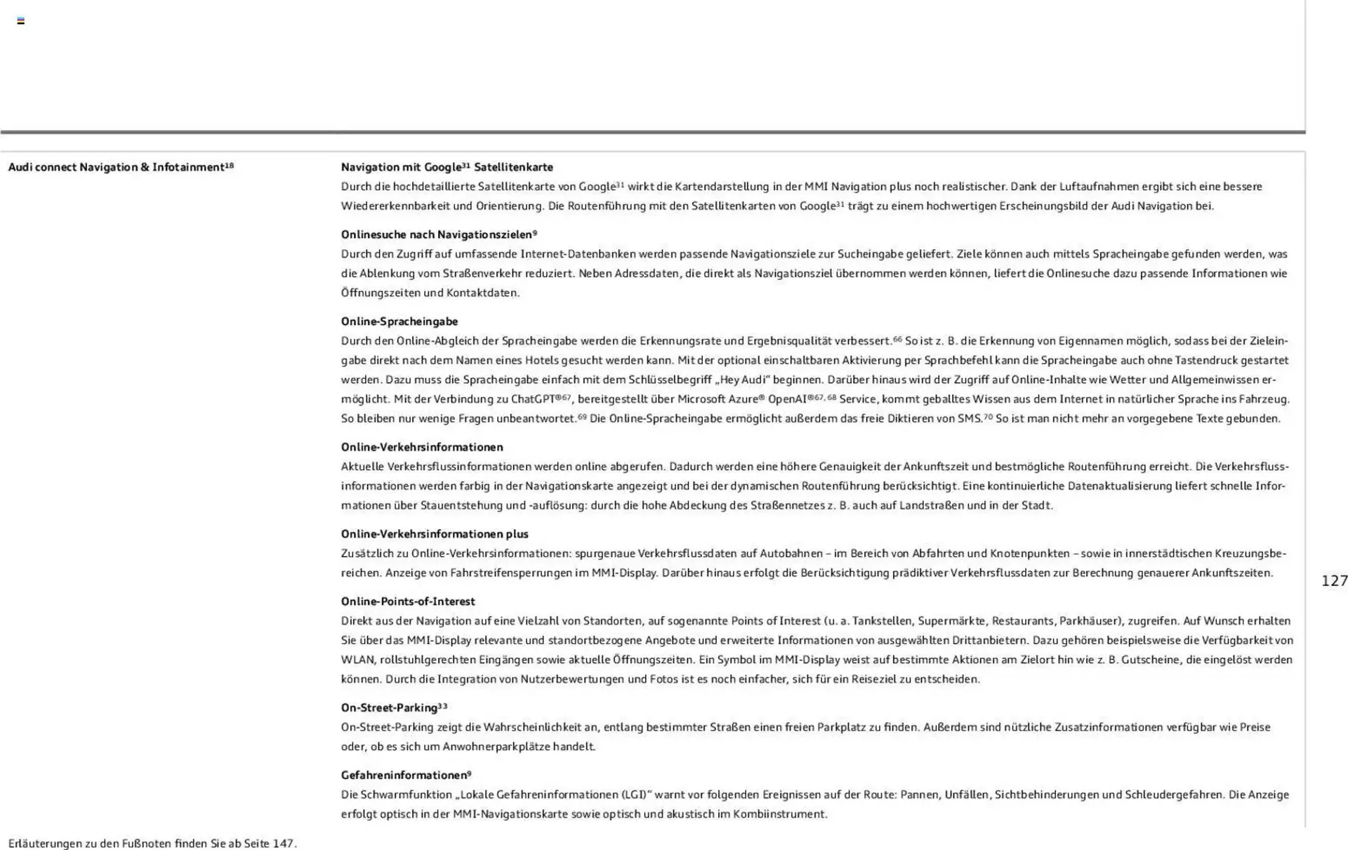 Audi Prospekt von 6. November bis 6. November 2026 - Prospekt seite 127