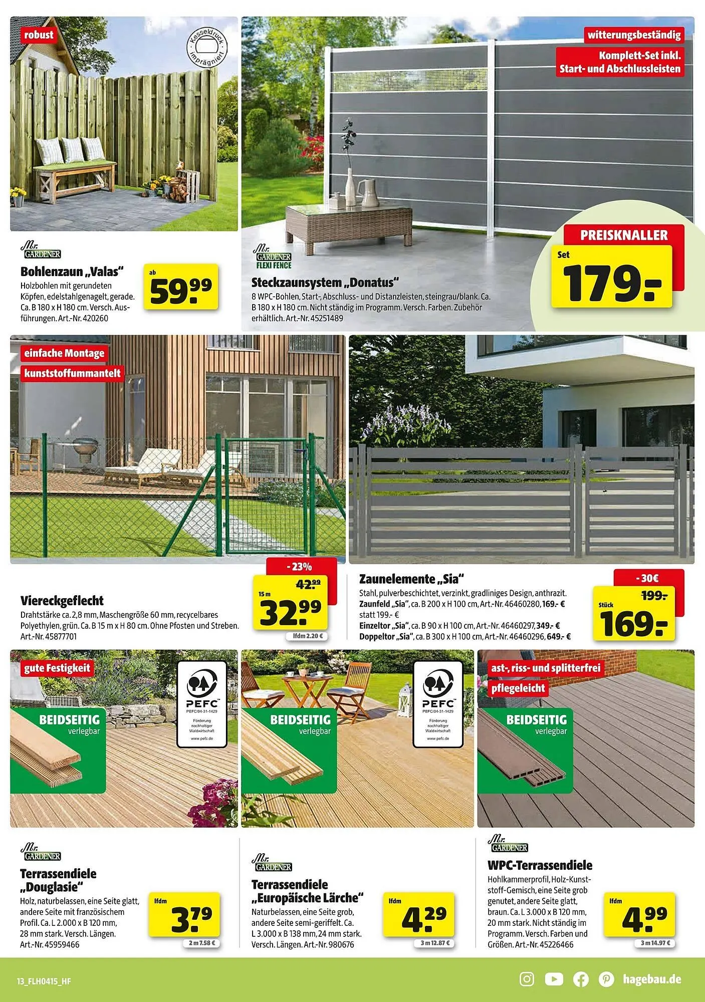Hagebau Prospekt von 5. April bis 12. April 2025 - Prospekt seite 13