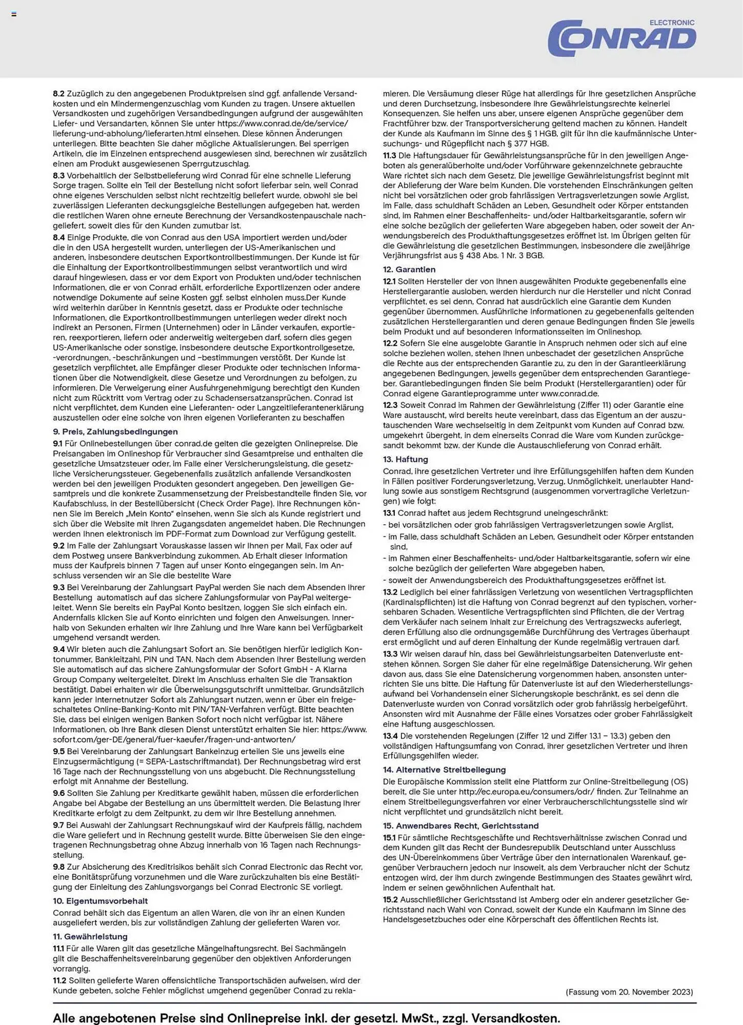 Conrad Prospekt von 25. August bis 31. Dezember 2025 - Prospekt seite 99