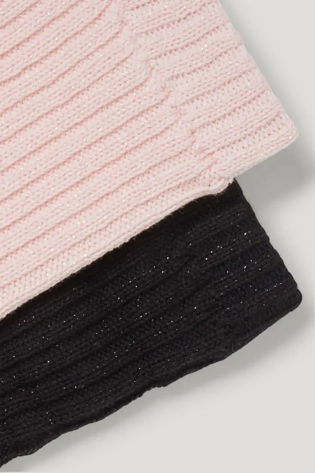 Multipack of 2 - knitted leg warmers