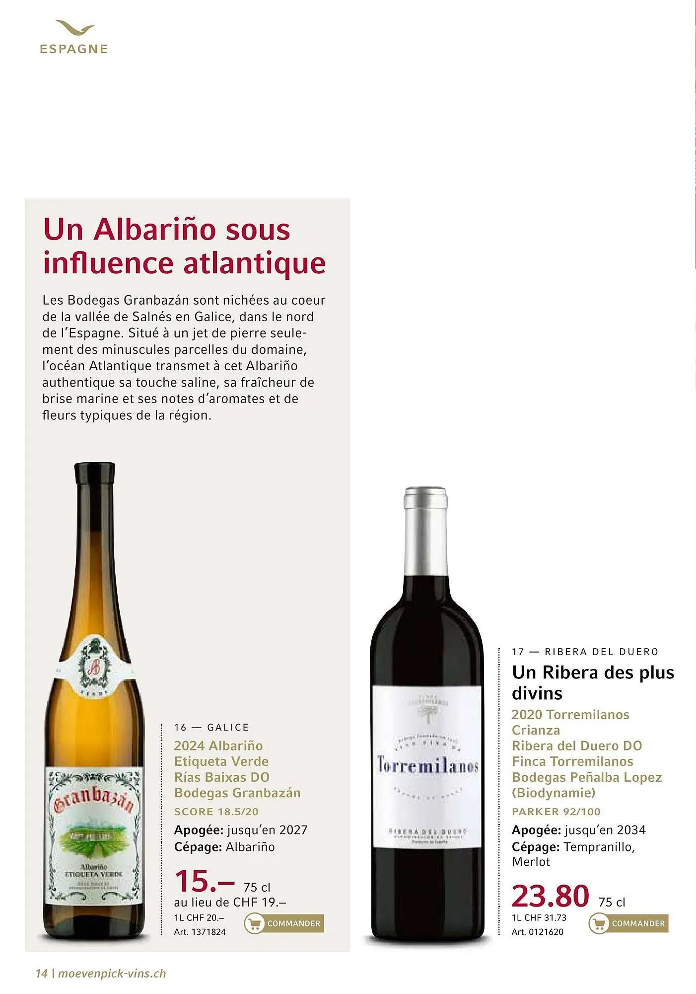 Mövenpick Wein Prospekt von 29. April bis 3. Mai 2025 - Prospekt seite 14