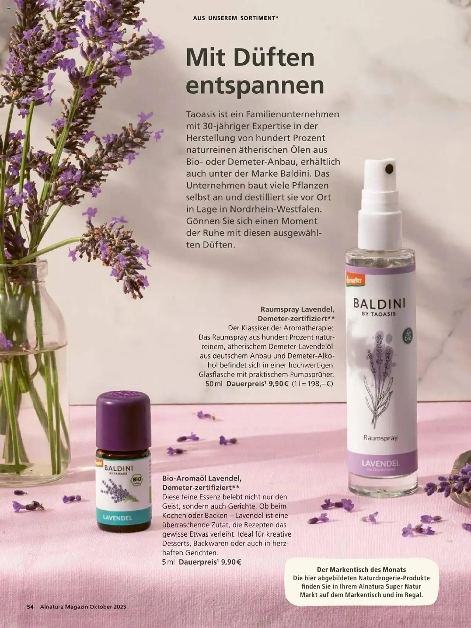 Alnatura Prospekt von 1. Oktober bis 31. Oktober 2025 - Prospekt seite 54