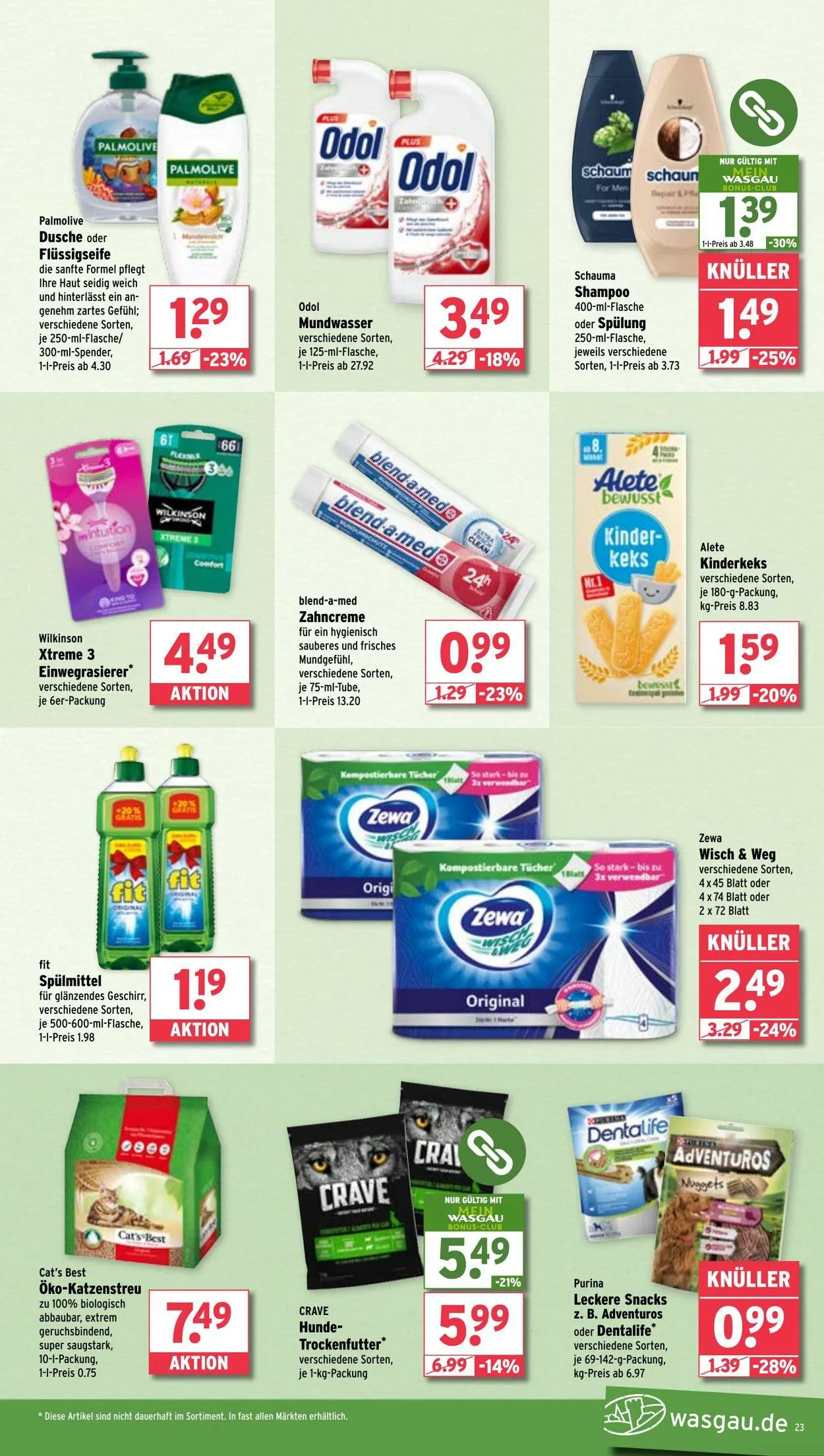 WASGAU Aktueller Prospekt von 27. Juli bis 10. August 2025 - Prospekt seite 23