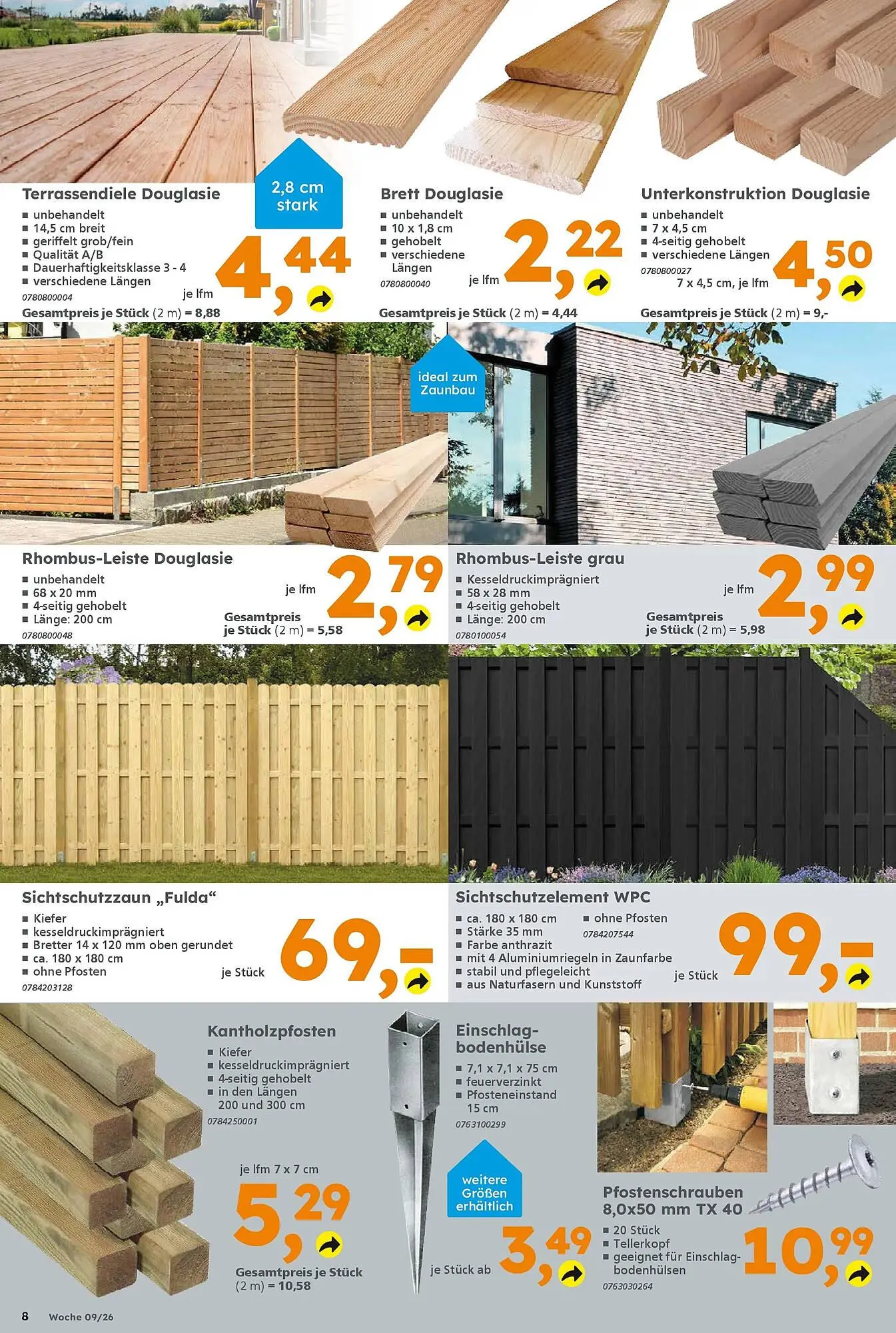 Globus Baumarkt Prospekt von 22. Februar bis 27. Februar 2026 - Prospekt seite 8