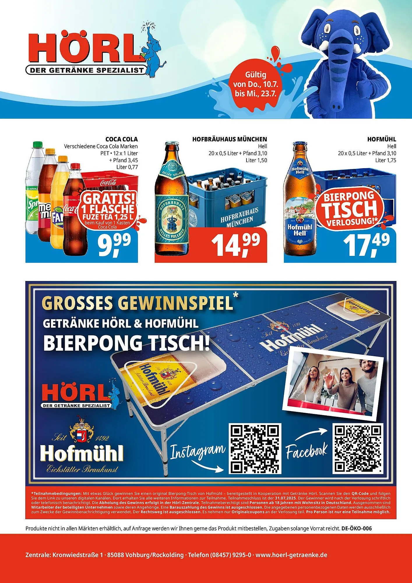Hörl Getränke Prospekt von 9. Juli bis 23. Juli 2025 - Prospekt seite 8