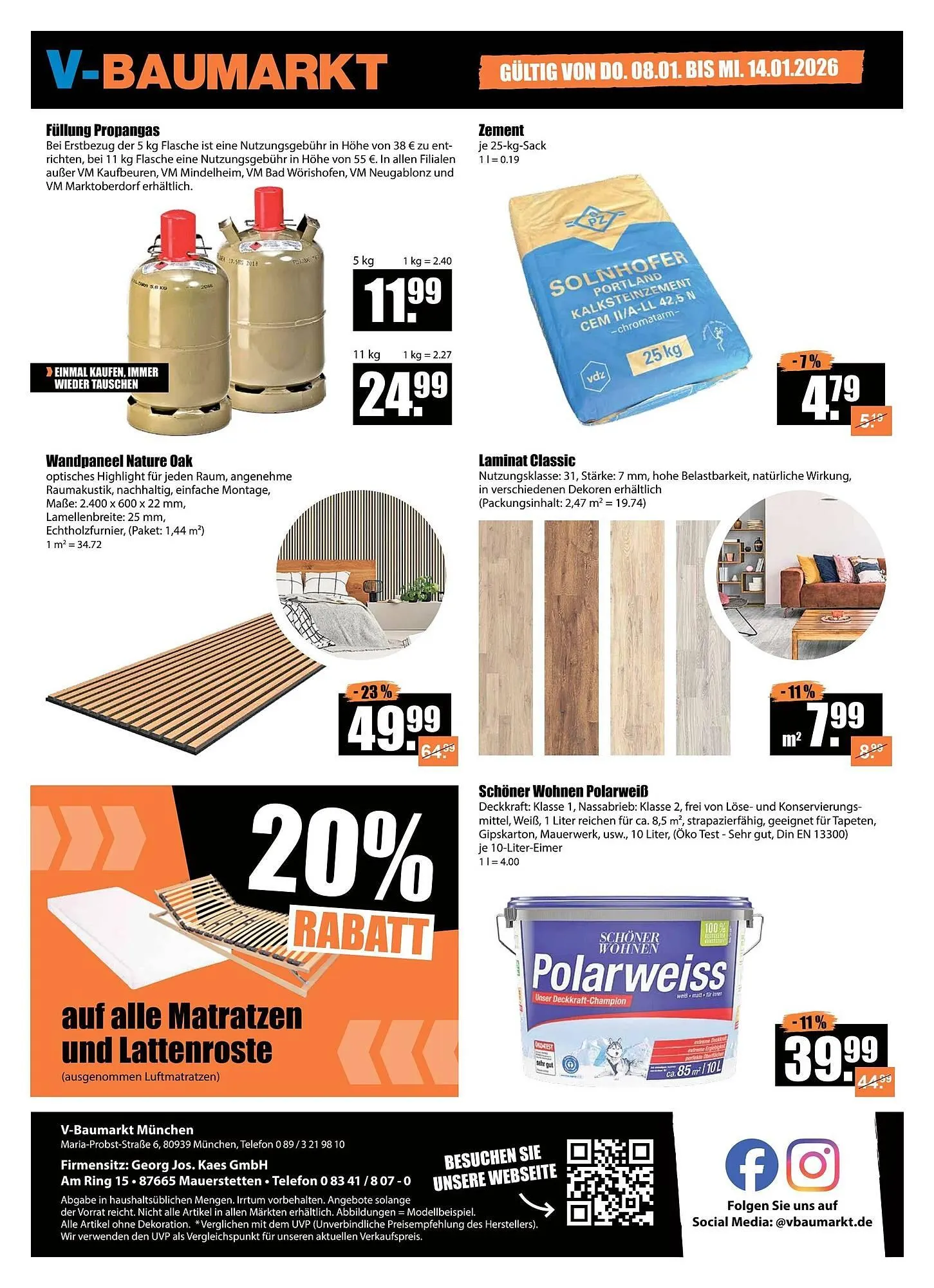 V Baumarkt Prospekt von 8. Januar bis 15. Januar 2026 - Prospekt seite 4