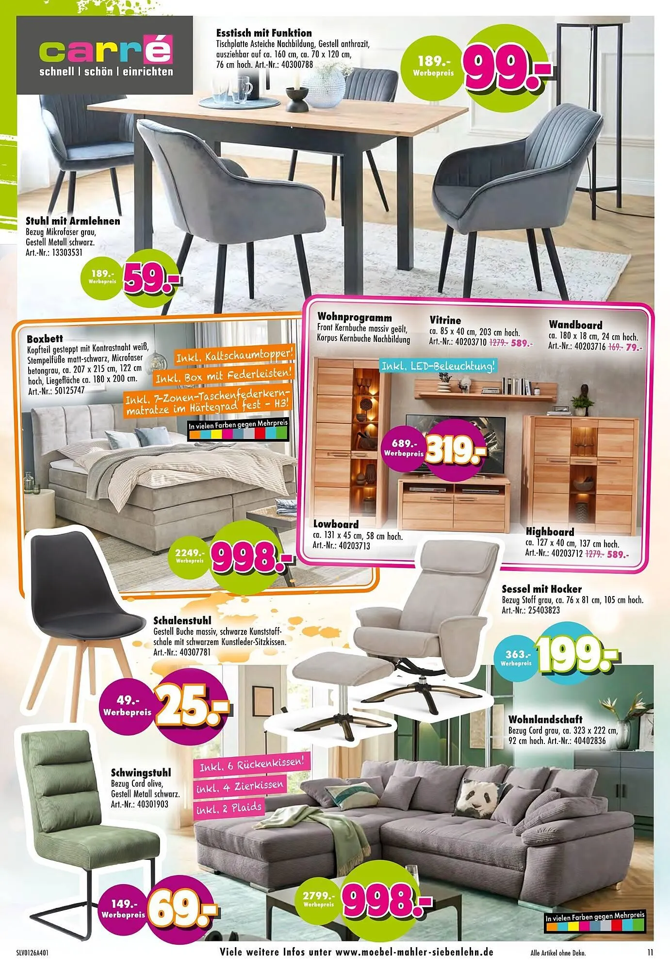 Möbel Mahler Katalog von 7. Januar bis 13. Januar 2026 - Prospekt seite 11