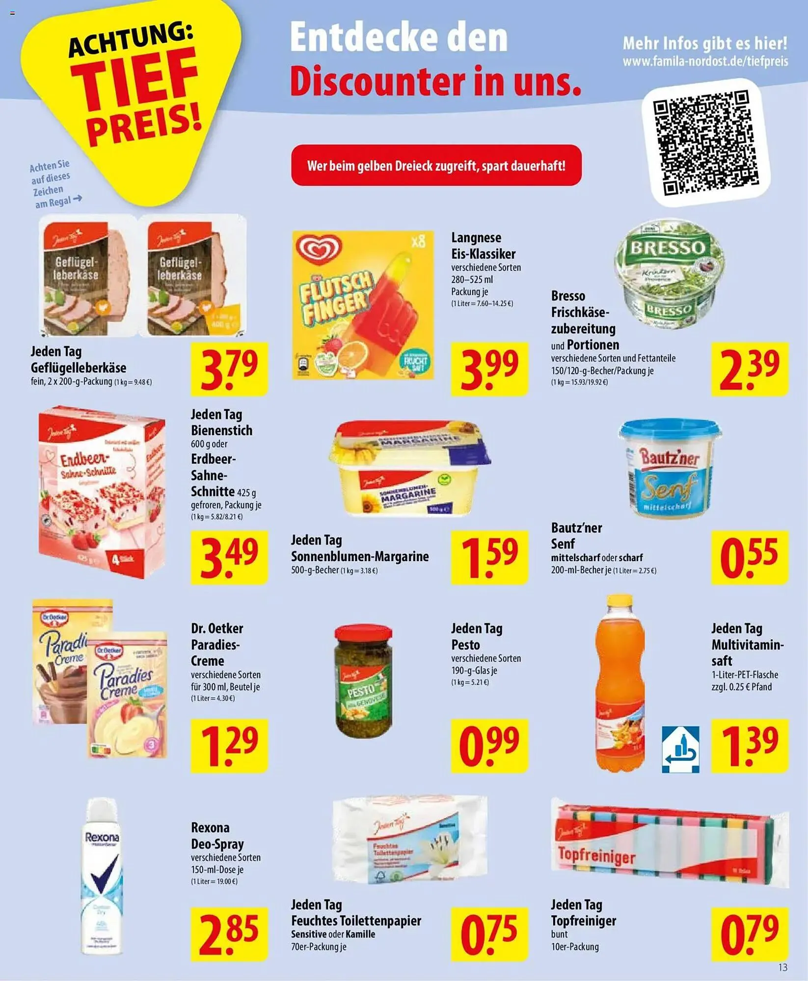 Famila Nord Ost Prospekt von 20. April bis 25. April 2026 - Prospekt seite 13