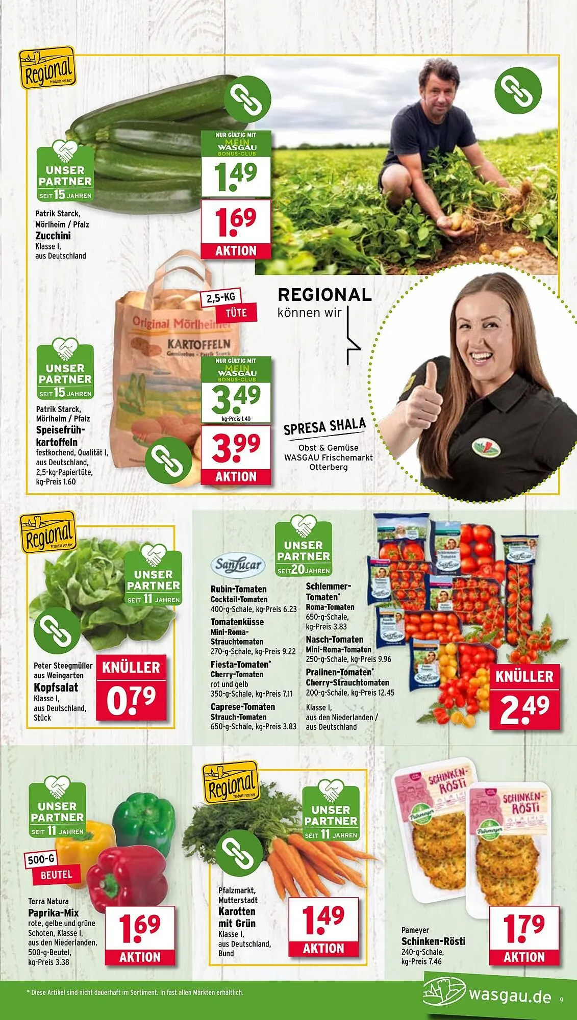 Wasgau Prospekt von 30. Juni bis 5. Juli 2025 - Prospekt seite 9