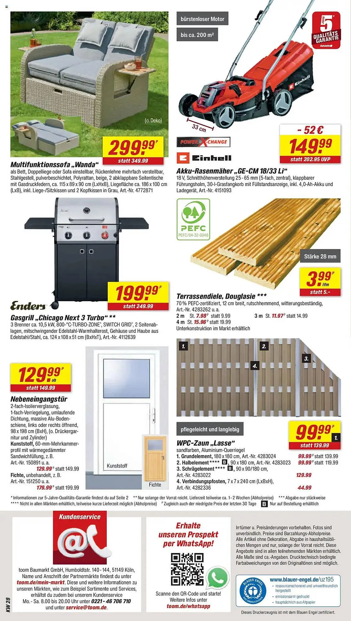 toom Baumarkt Prospekt von 5. Juli bis 11. Juli 2025 - Prospekt seite 12